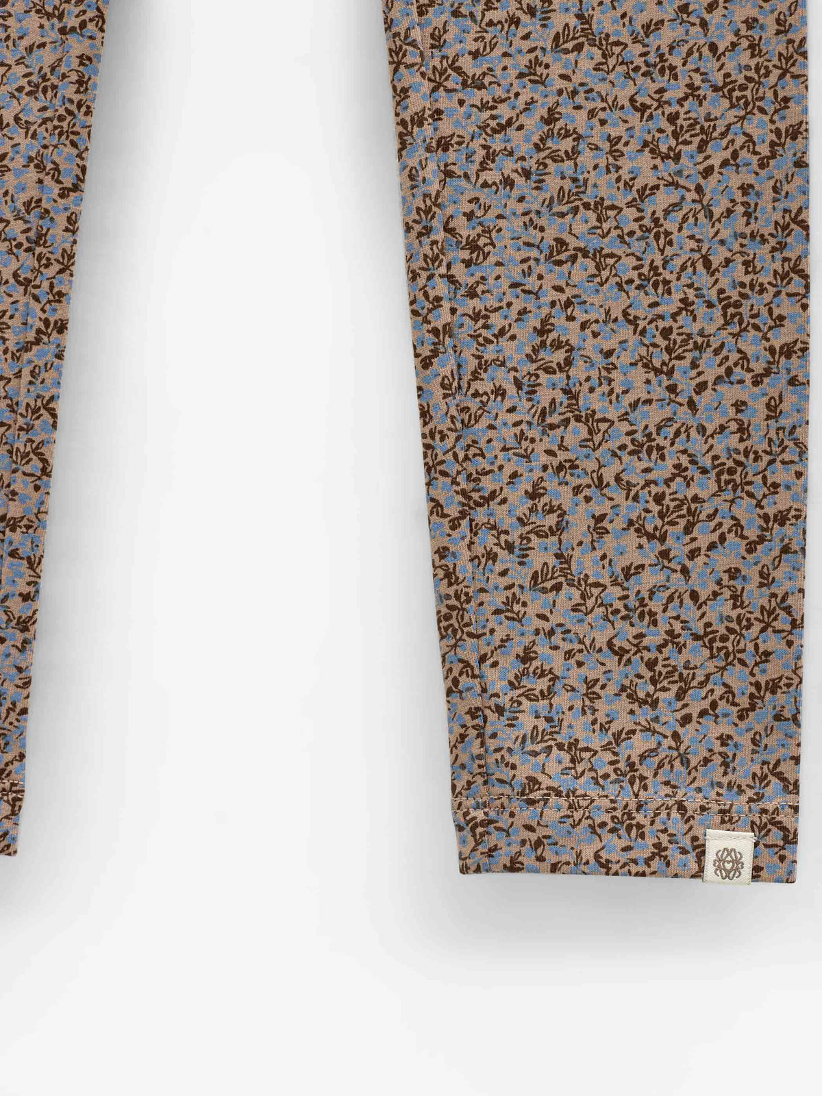 Printed Jersey Leggings - Tween - Blue/Brown | 101550 Heidi