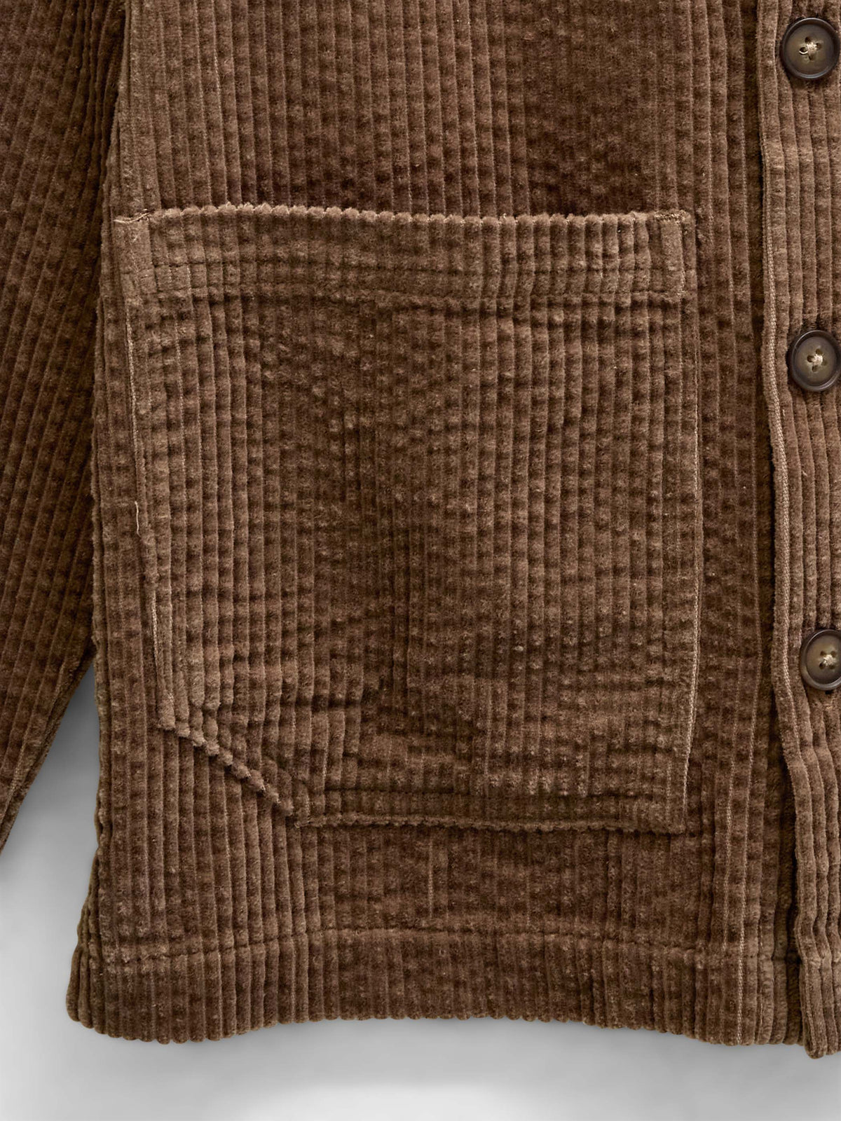 Corduroy Overshirt with Oversized Pockets - Tween - Brown | 101682 Greta