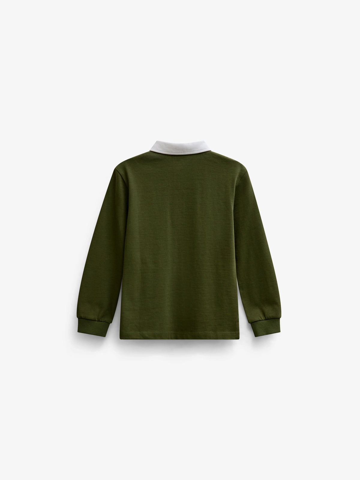 Long-Sleeve Jersey Polo - Kids - Moss Green | 101691 Ruben