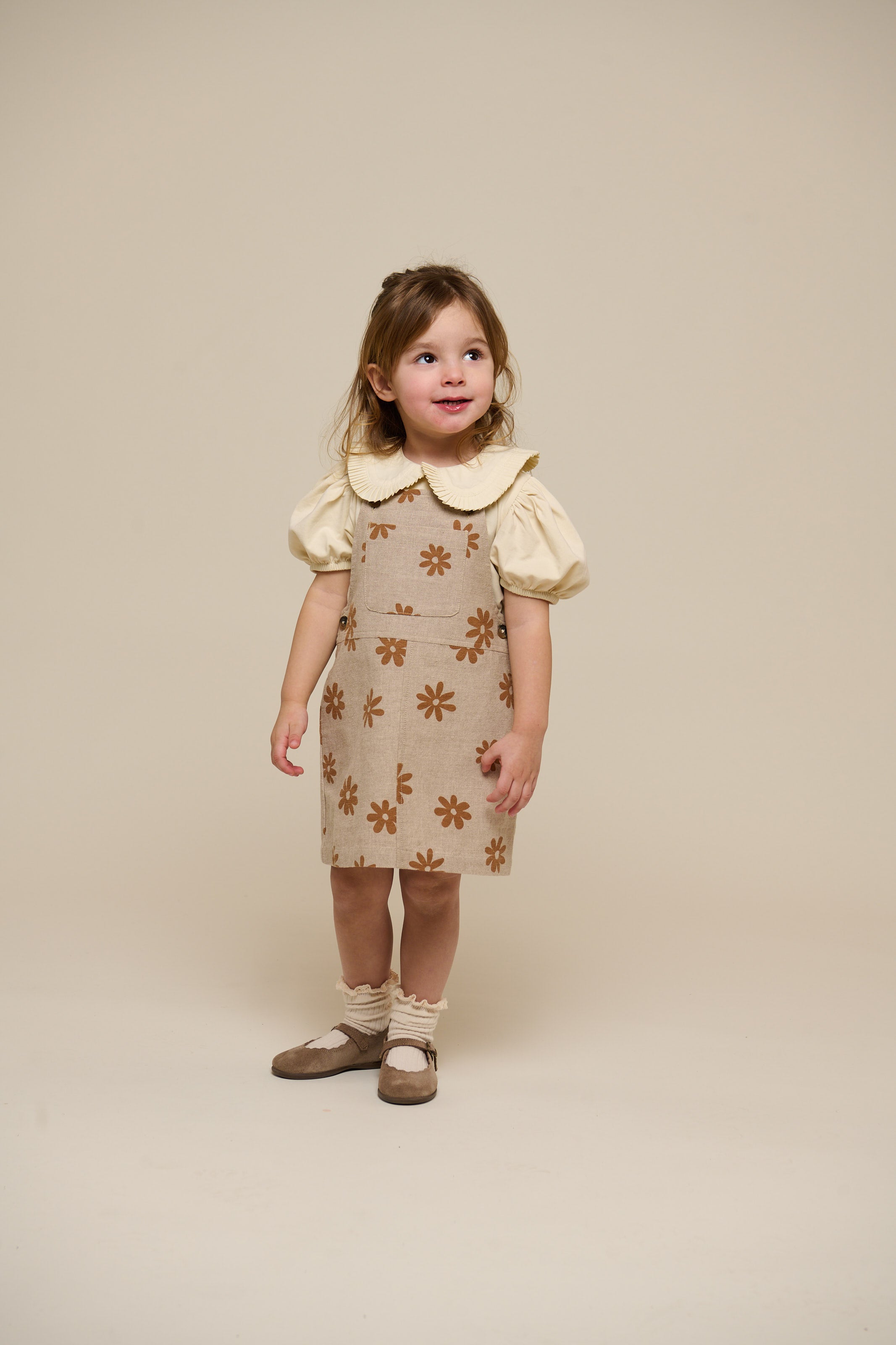 Printed Cotton Spencer - Kids - Sand | 101209 Molly