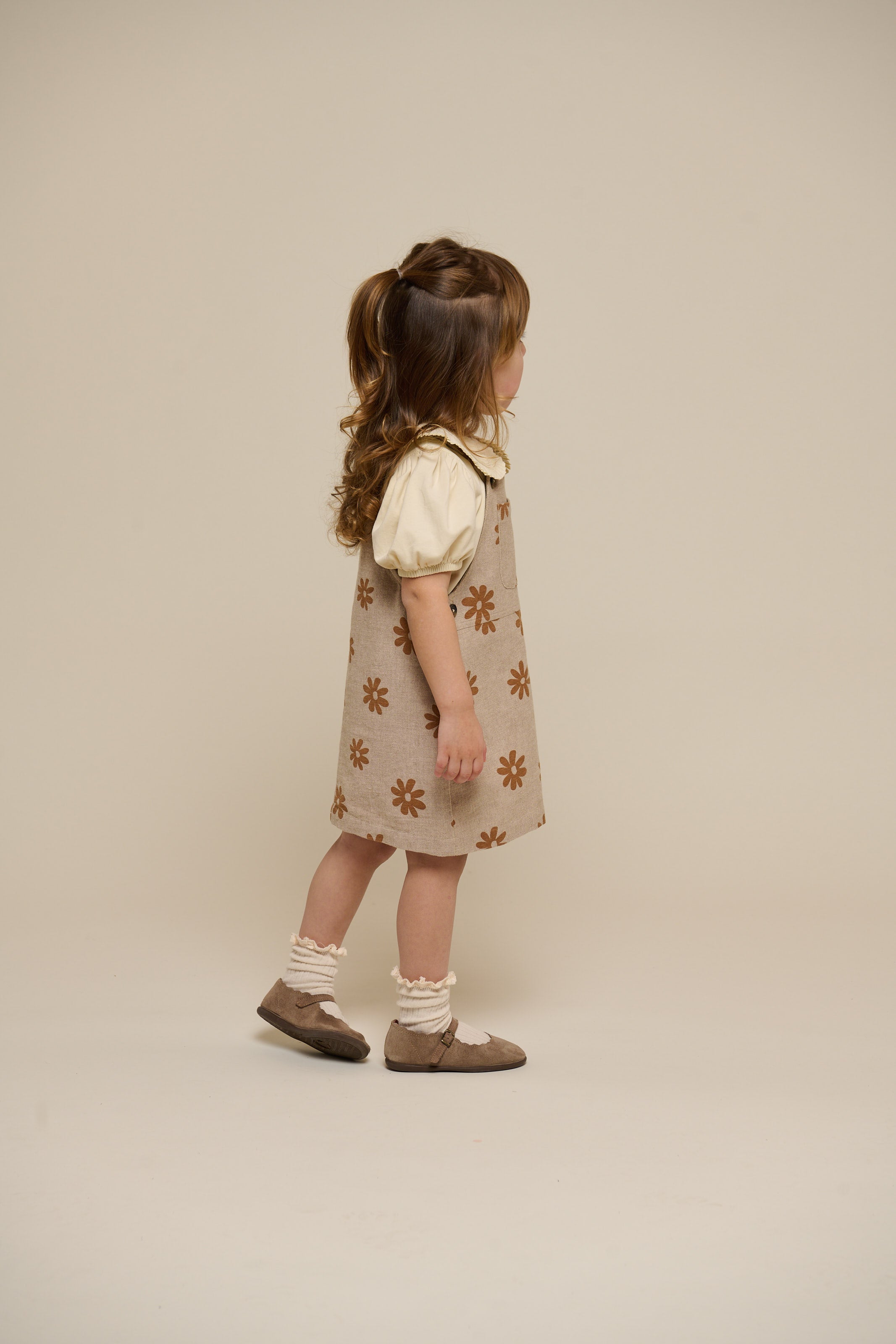 Printed Cotton Spencer - Kids - Sand | 101209 Molly