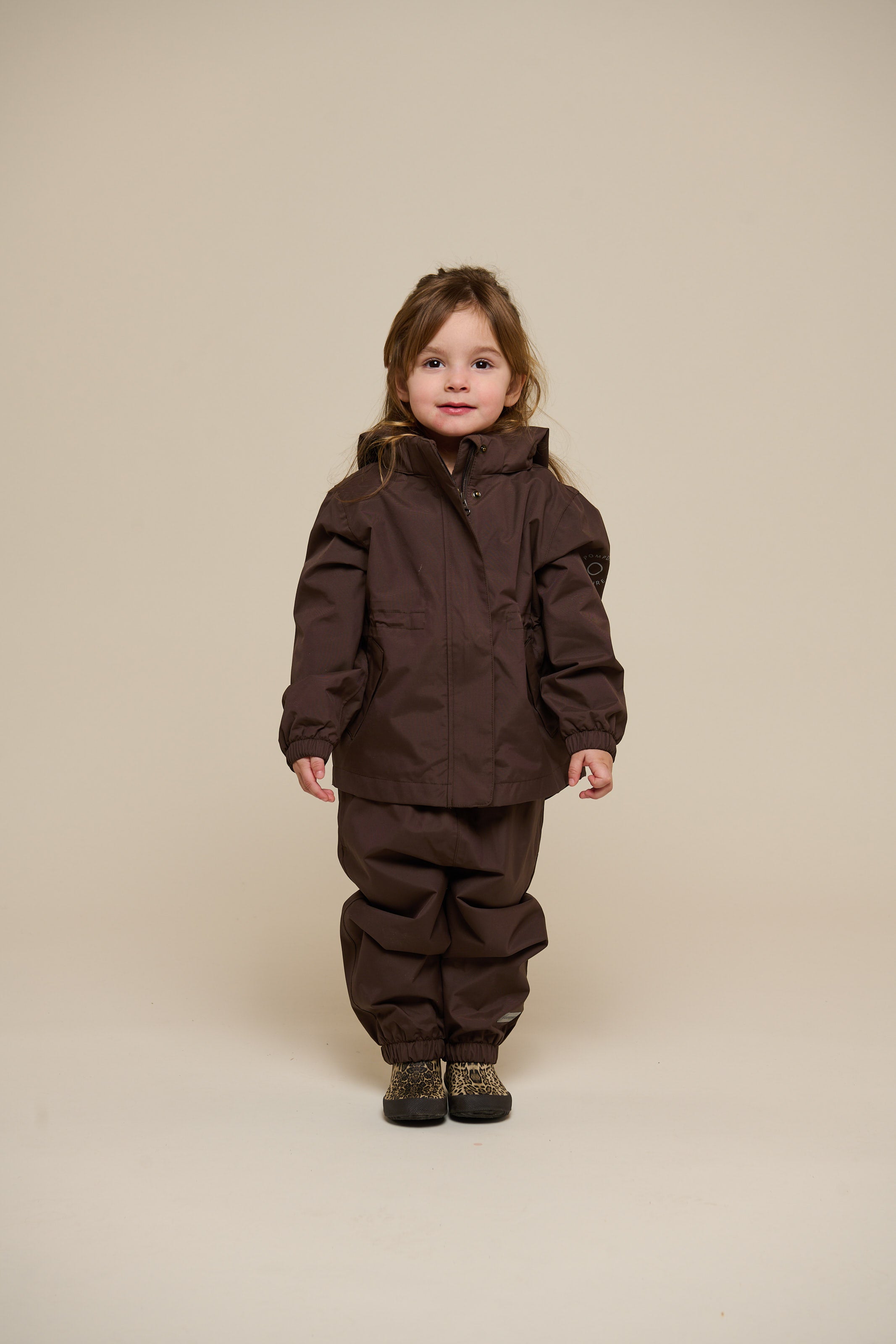 Shell Jacket with Drawstring - Kids - Chocolate | 100497 Lucy