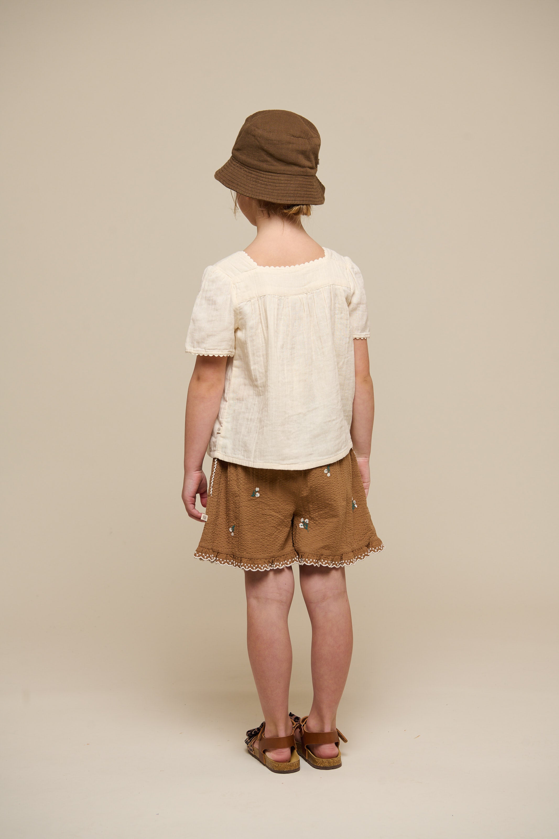 Gauze Bucket Hat - Tween - Dark Brown | 100941 Jasmine