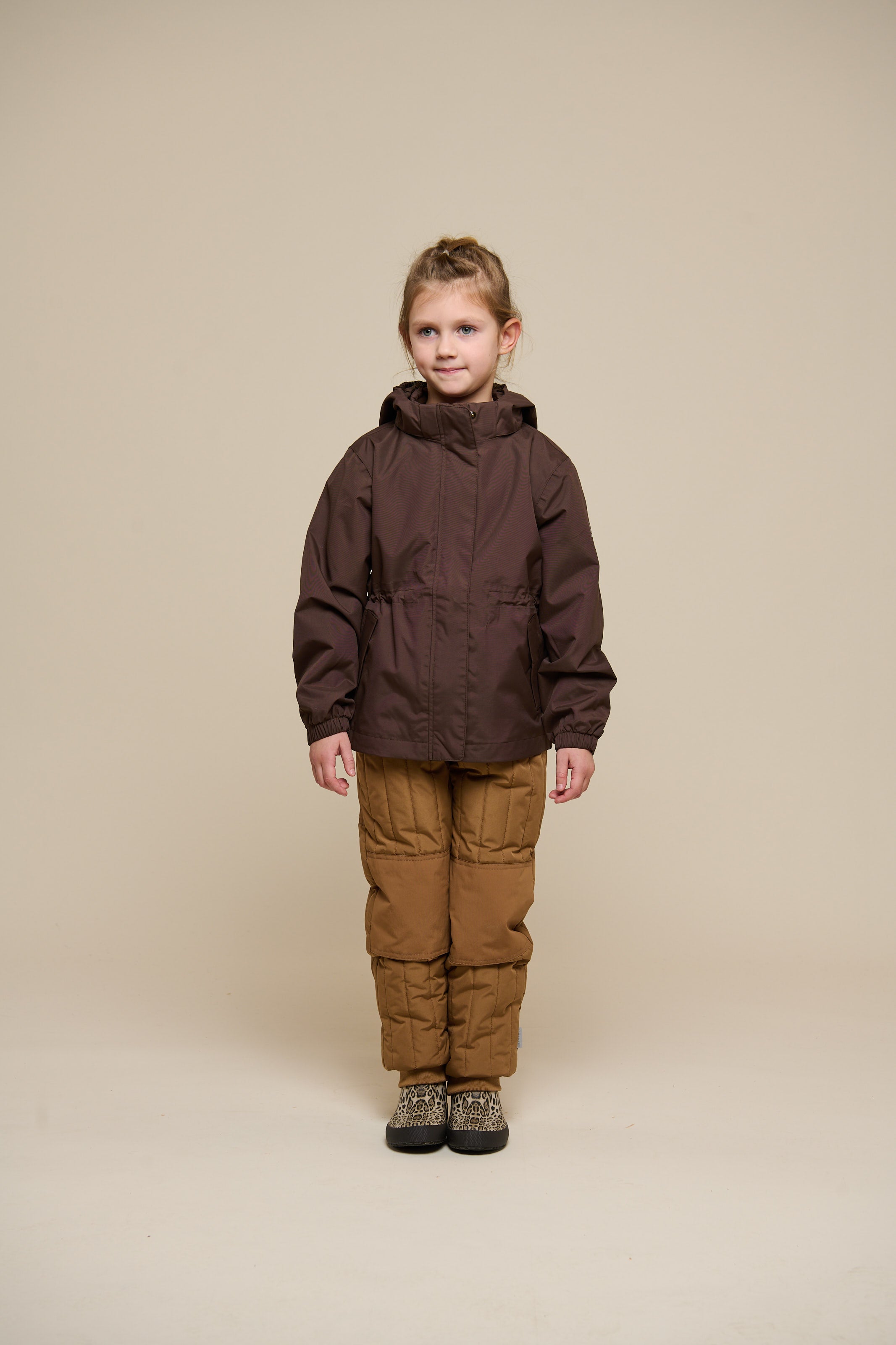 Shell Jacket with Drawstring - Tween - Chocolate | 100498 Lucy