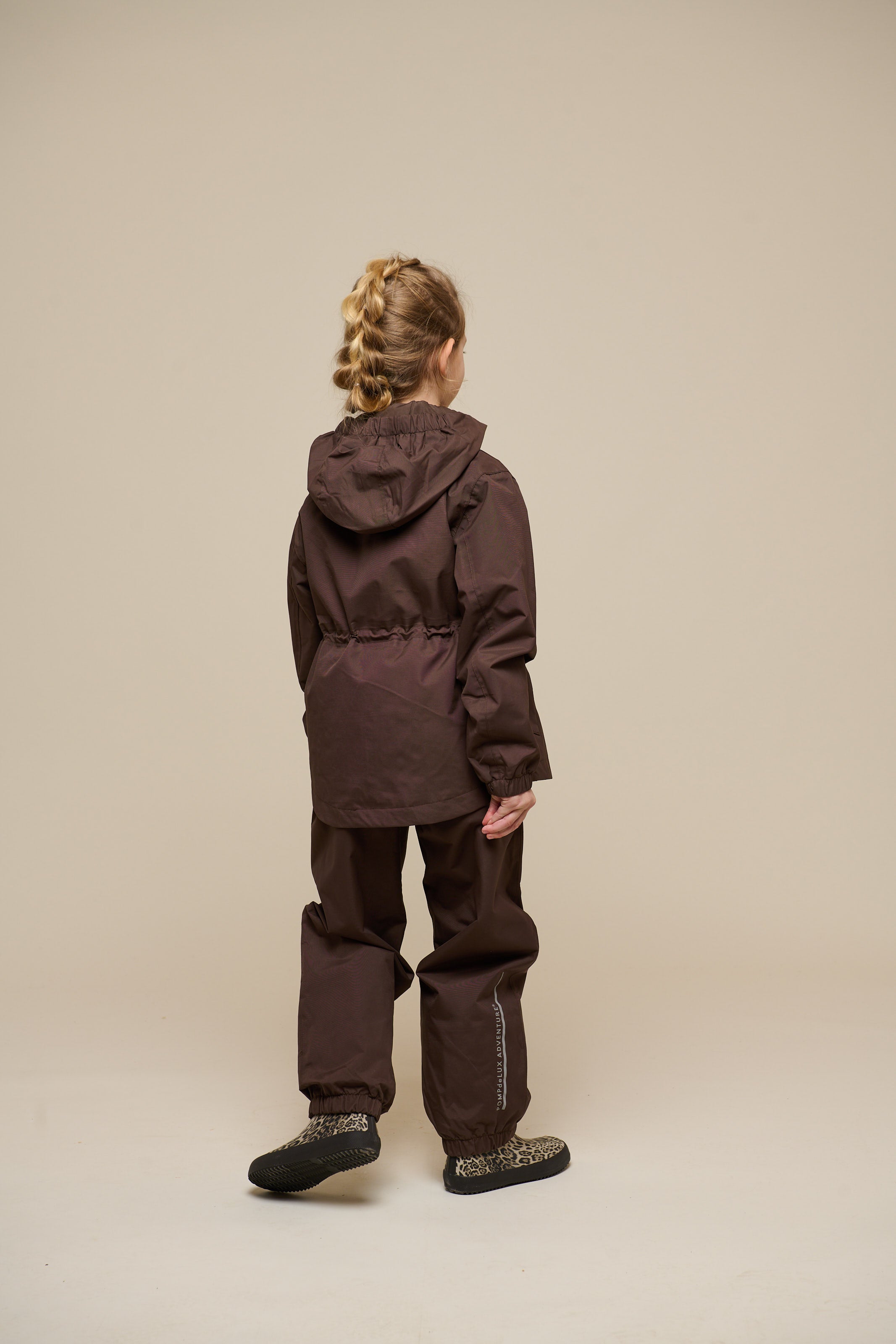 Shell Jacket with Drawstring - Tween - Chocolate | 100498 Lucy