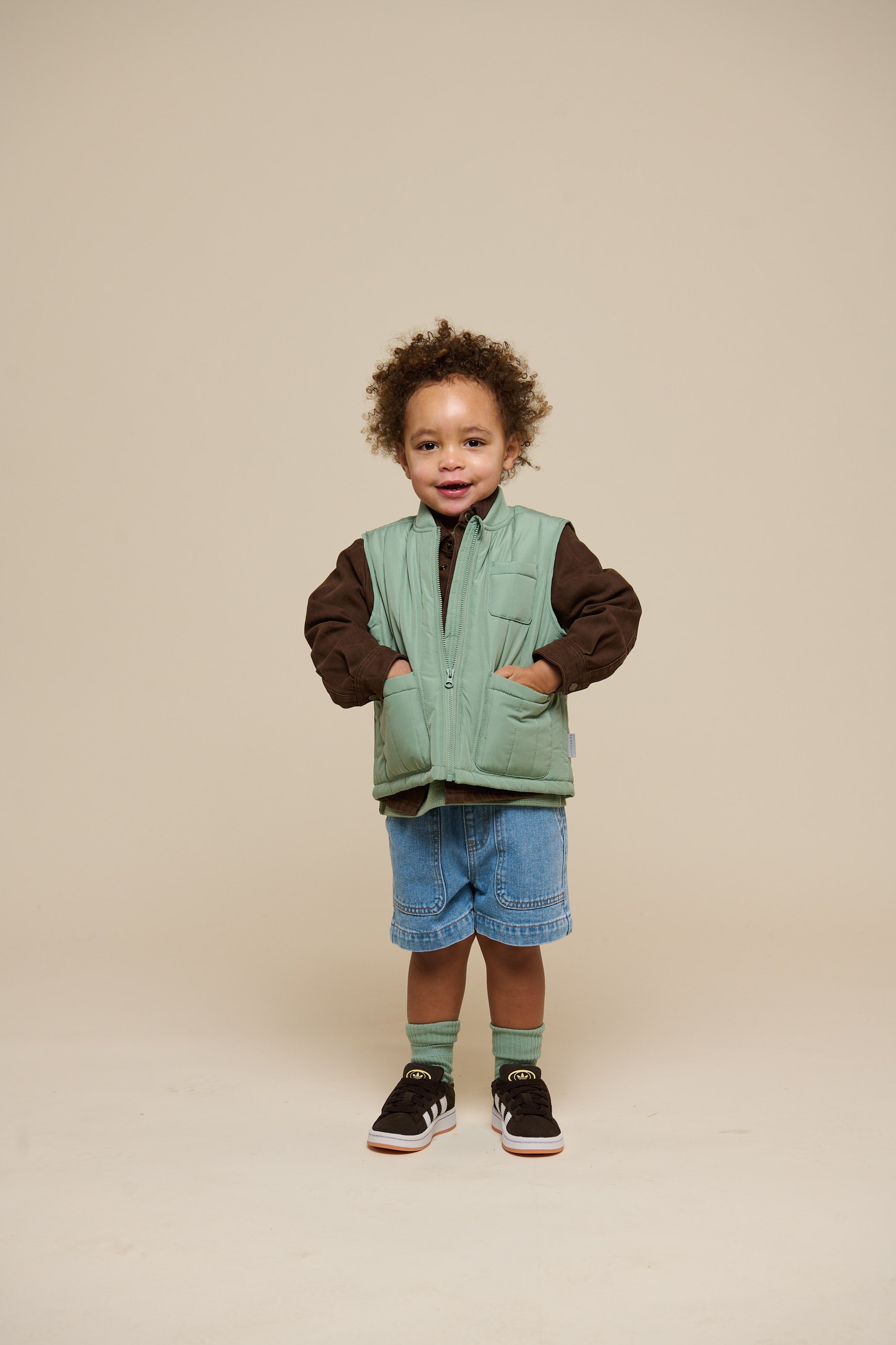 Thermal Tech Gilet - Kids - Dusty Green | 101116 Athur
