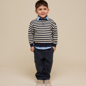 Canvas Trousers - Kids - Navy | 101134 Isack