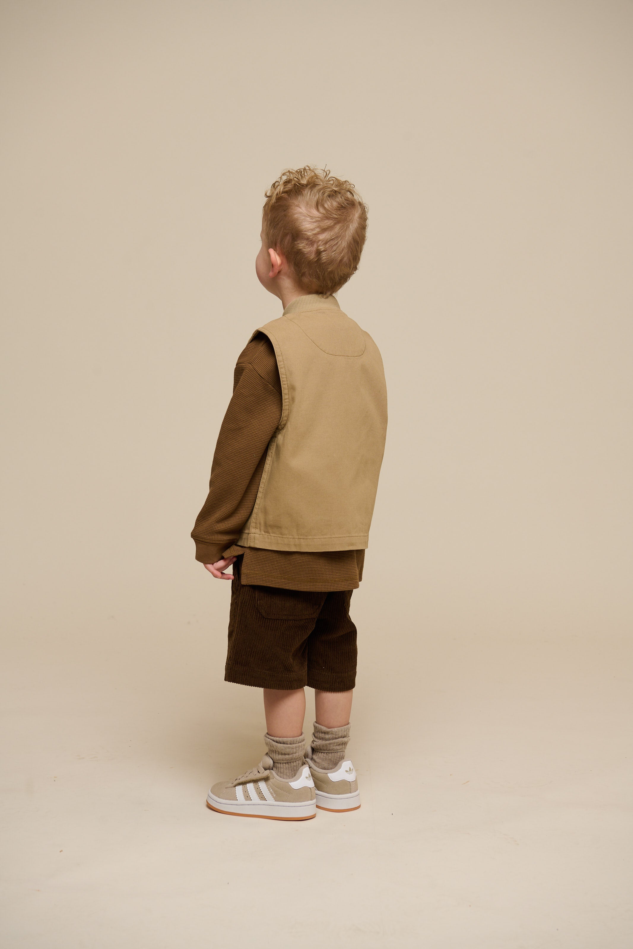 Textured Long Sleeve T-Shirt - Kids - Coffee | 100705 Malthe