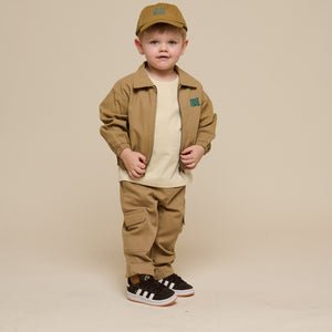 Canvas Bomber Jacket - Kids - Khaki | 101136 Isack