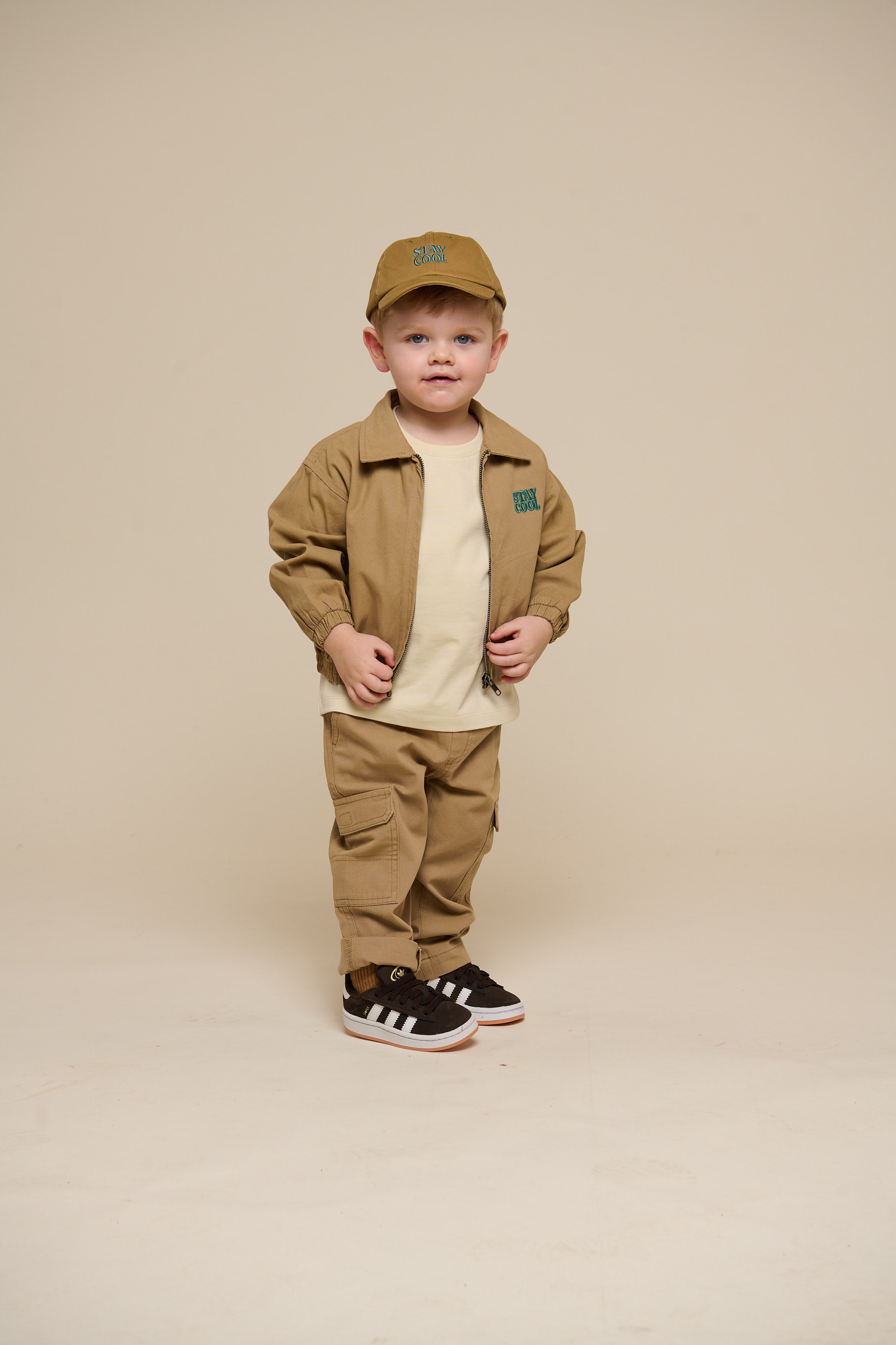 Stay Cool Canvas Cap - Kids - Khaki | 101399 Owen