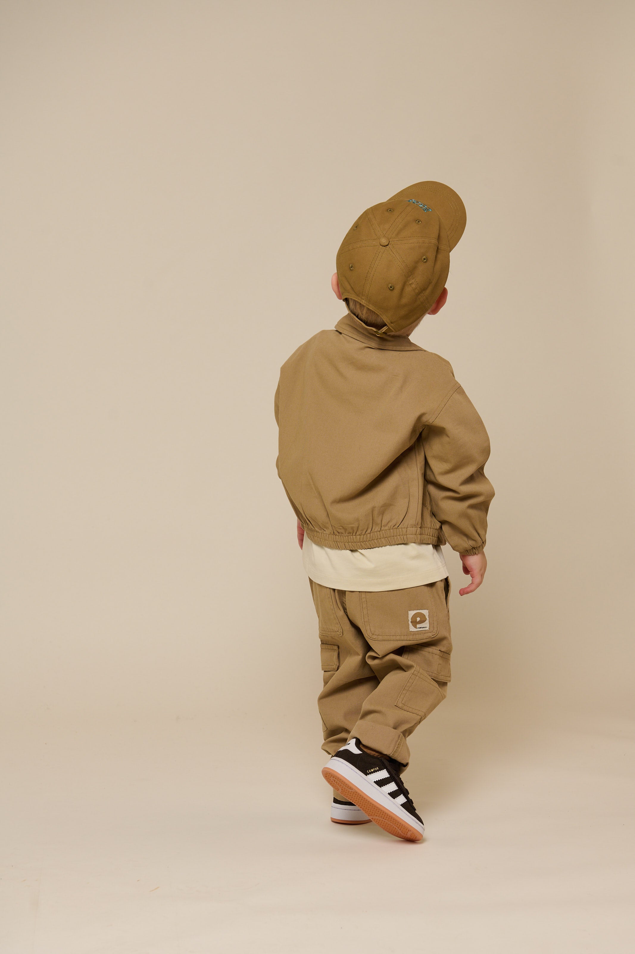 Canvas Bomber Jacket - Kids - Khaki | 101136 Isack
