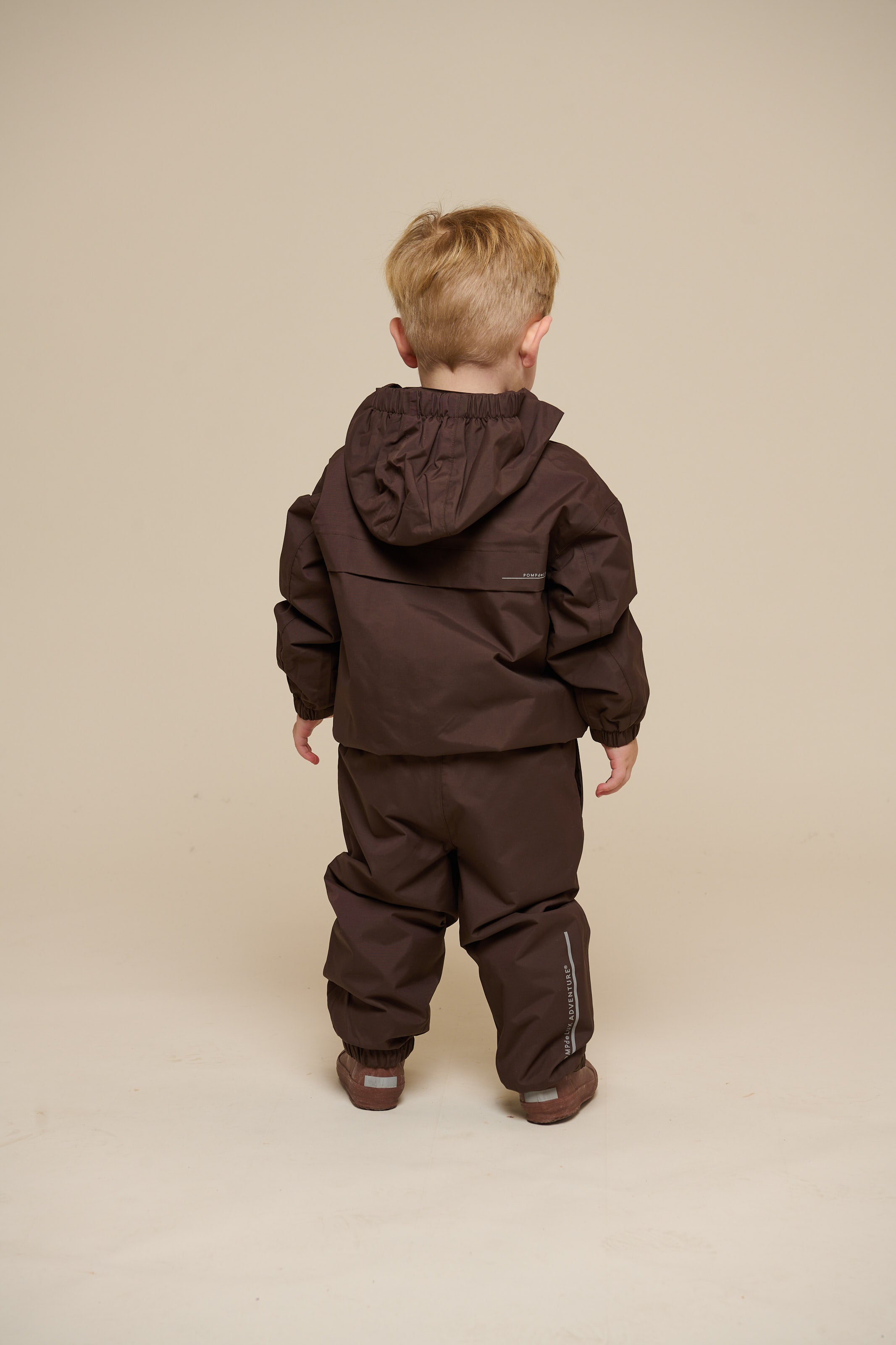 Shell Jacket with Patch Pocket - Kids - Chocolate | 100499 Luke