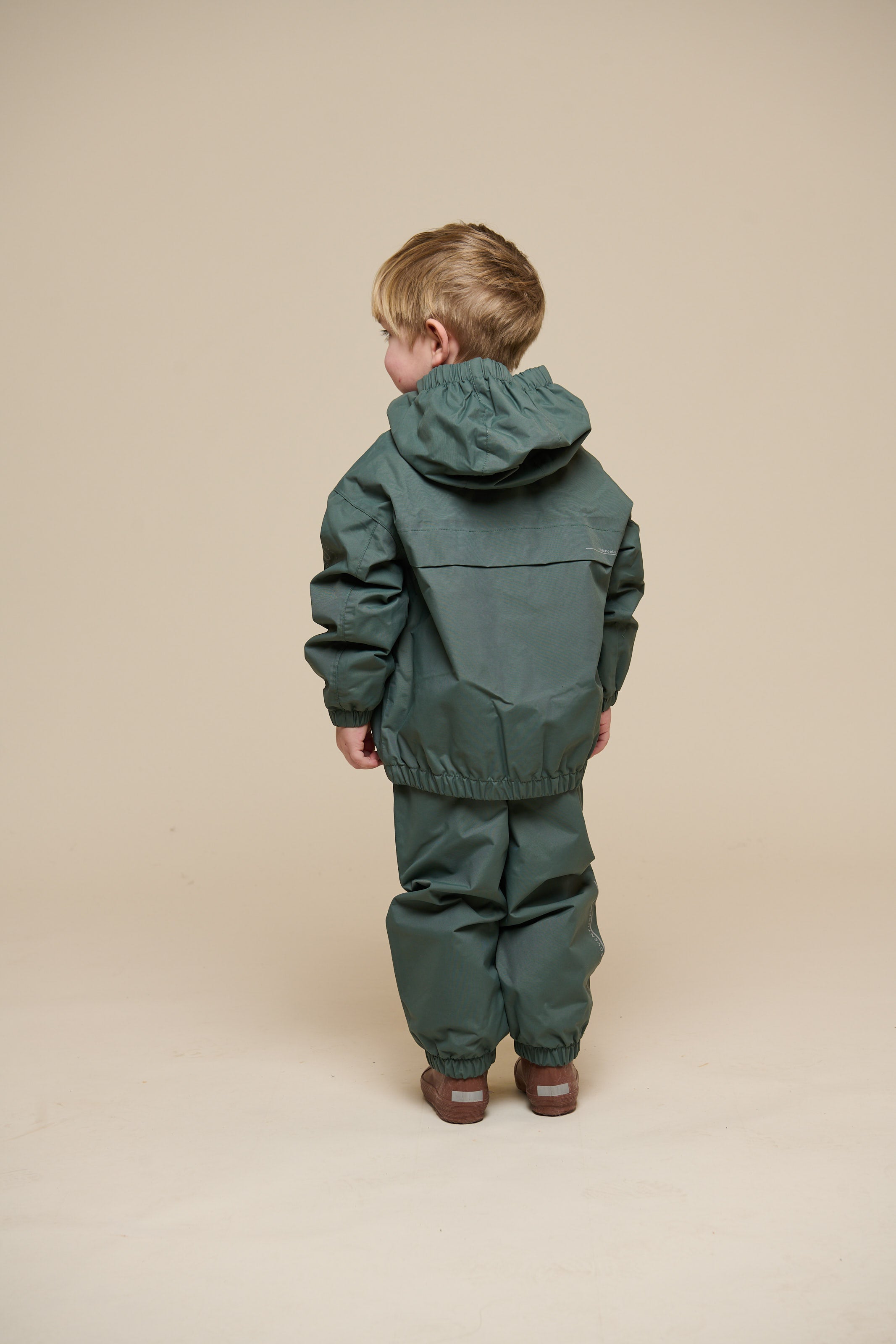 Shell Trousers - Kids - Dusty Dark Green | 100507 Dundee
