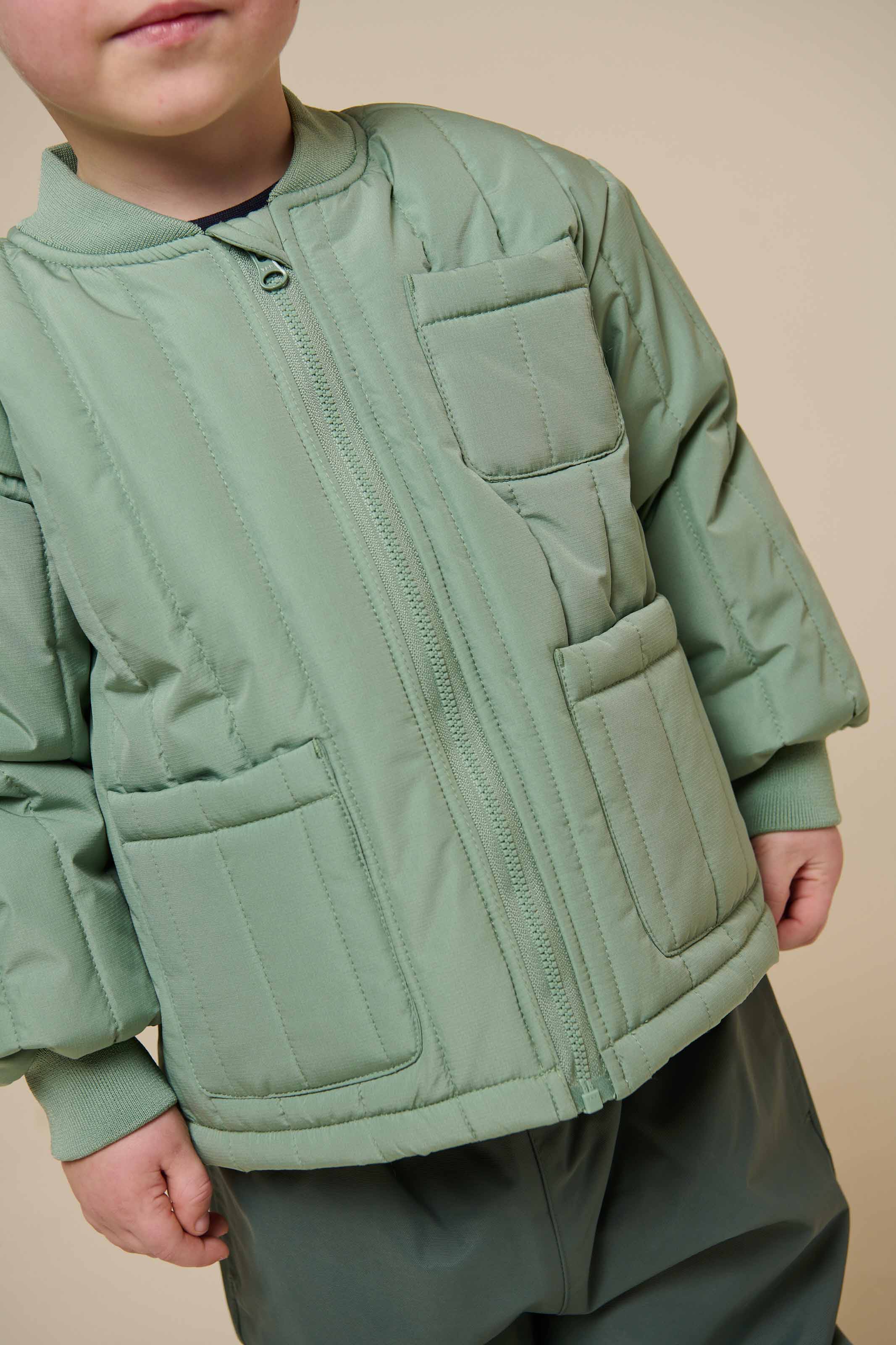 Thermal Tech Jacket - Kids - Dusty Green | 101112 Athur