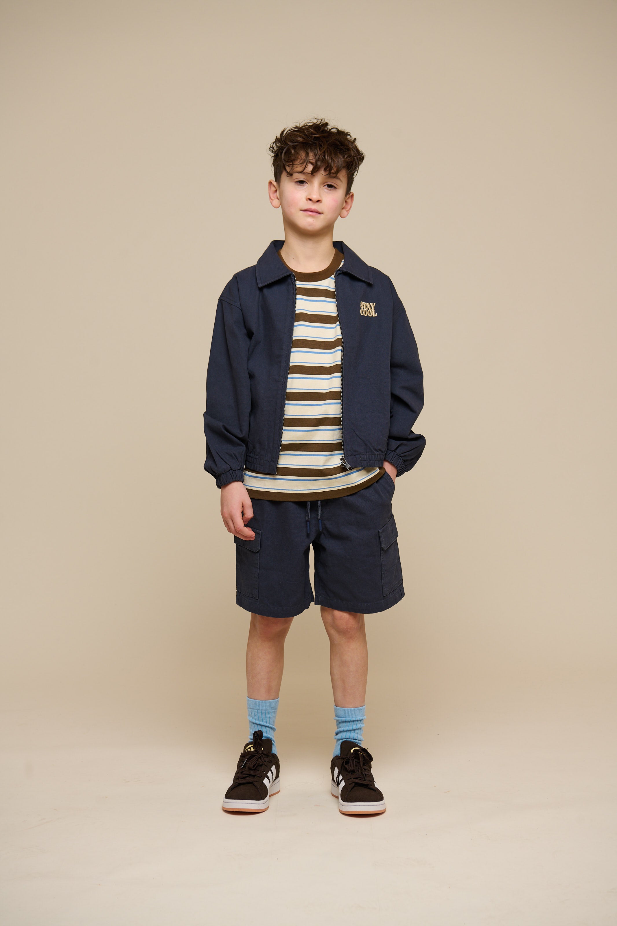 Canvas Bomber Jacket - Tween - Navy | 101139 Isack