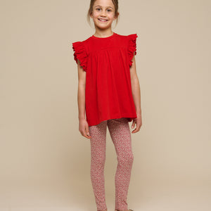 Jersey Leggings - Tween - Cherry Red | 101230 Lea