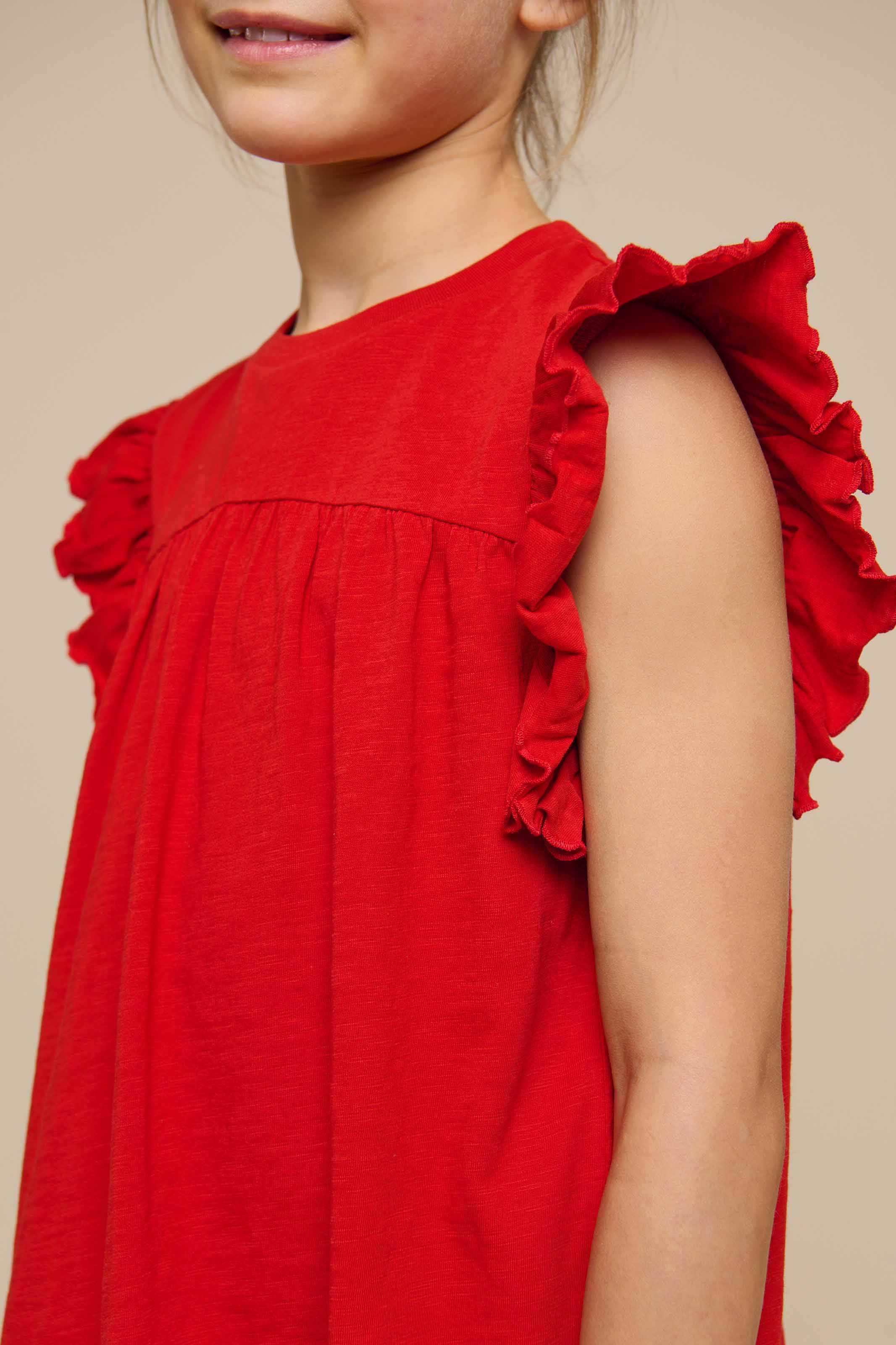 Jersey Blouse - Tween - Cherry Red | 101329 Lucia