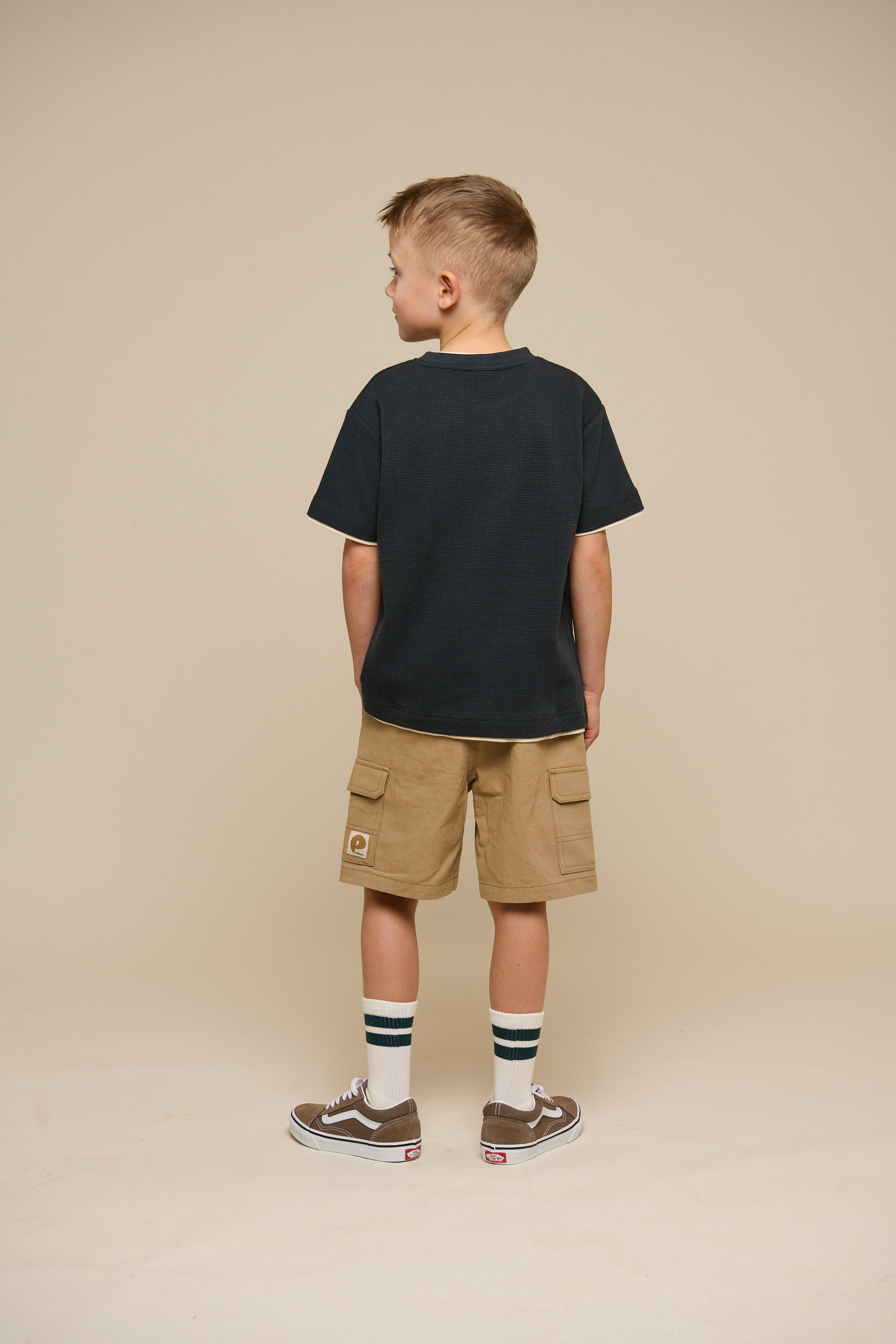 Textured Short Sleeve T-Shirt - Tween - Forest Green | 100714 Malthe