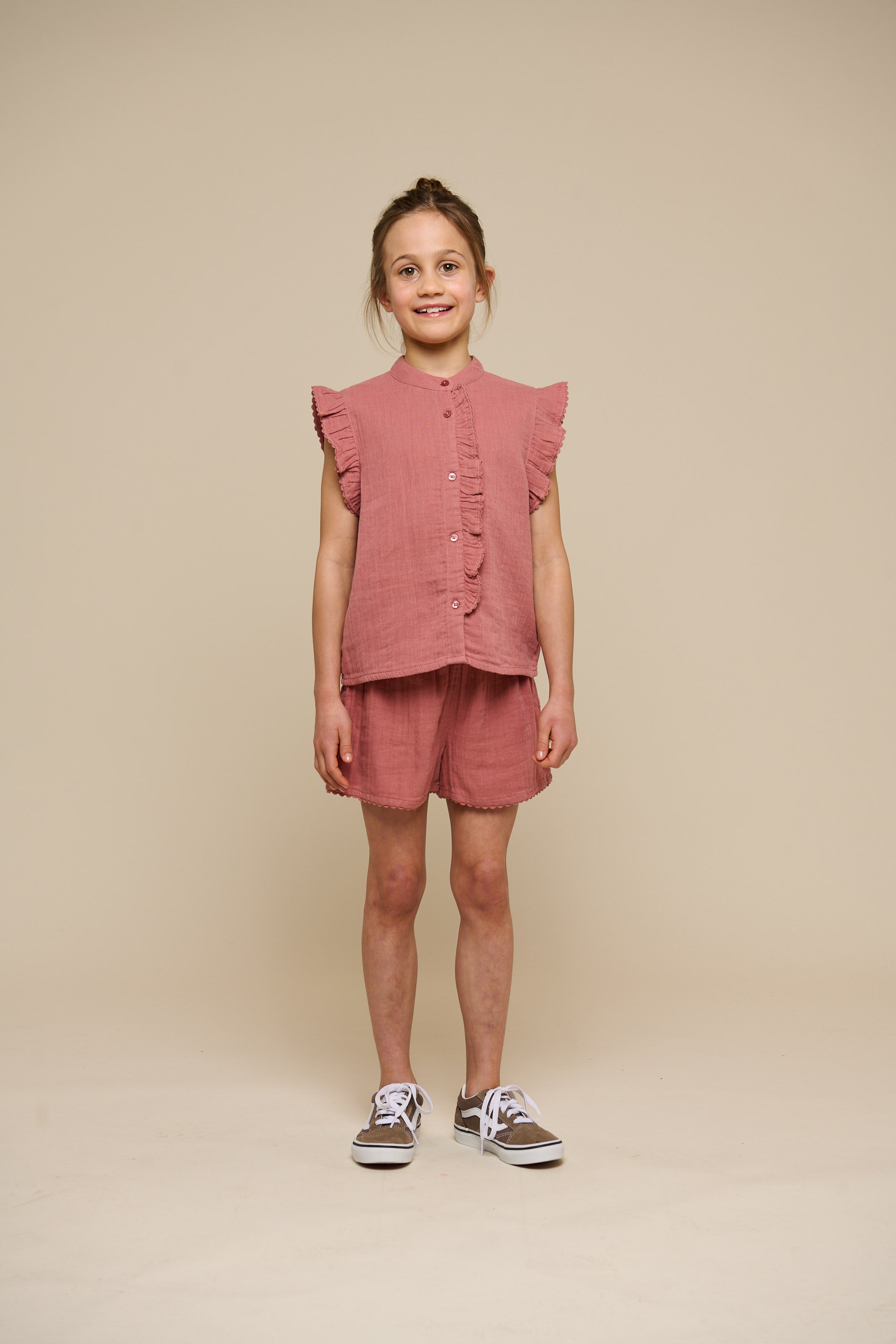 Gauze Shorts - Tween - Old Rose | 100927 Jasmine