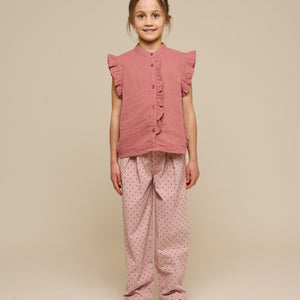 Gauze Sleeveless Top - Tween - Old Rose | 100933 Jasmine