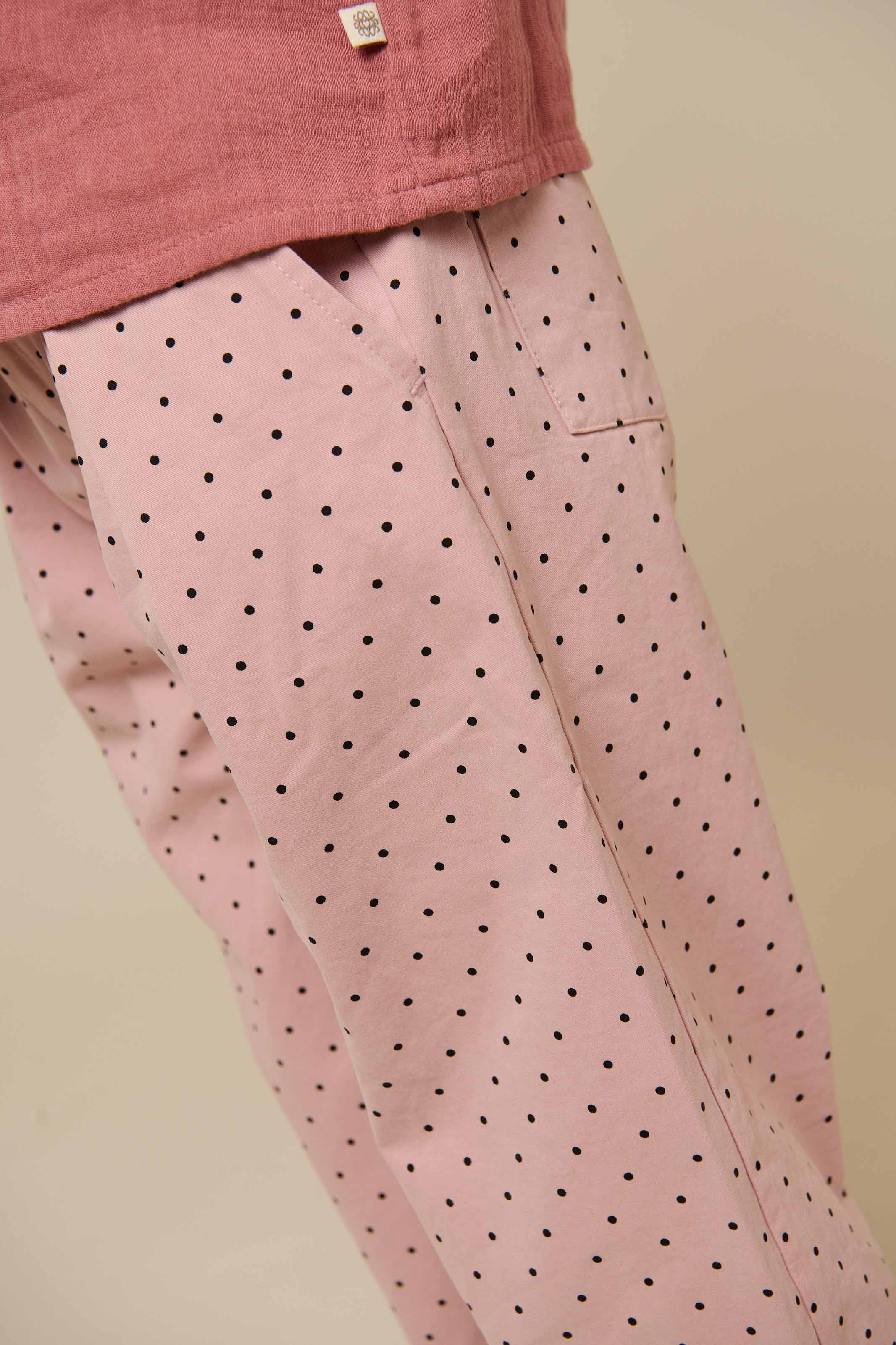 Twill trousers with Dot - Tween - Rose | 100613 Iris