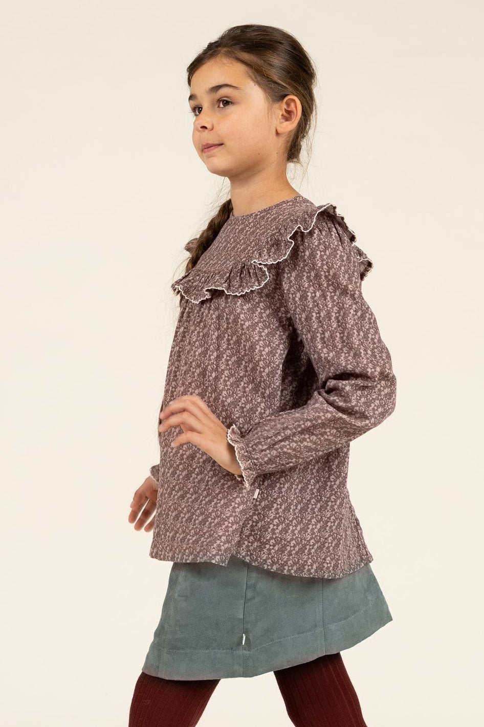 Faux Suede Skirt - Tween - Dark Green | 100595 Selene