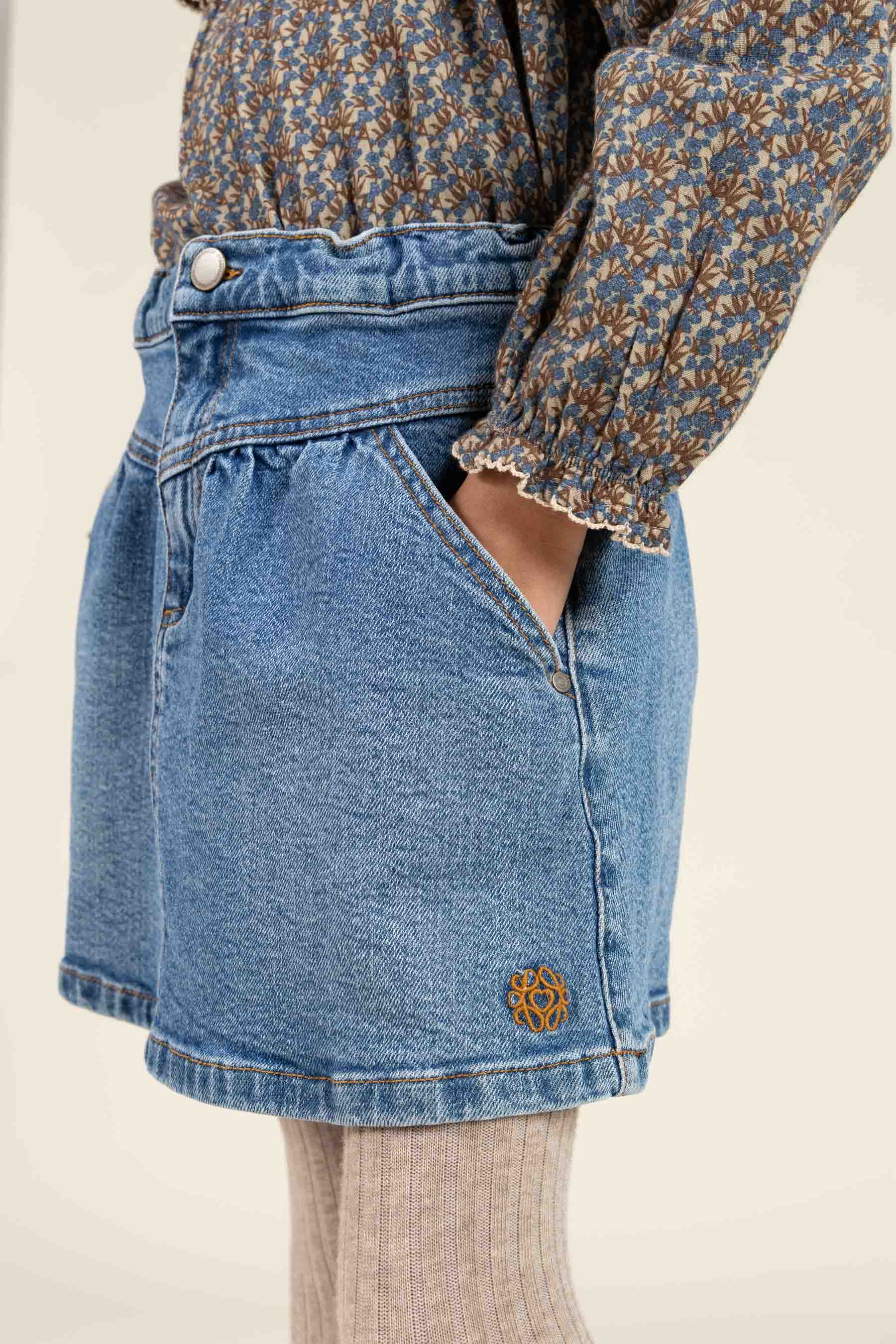 Denim Skirt - Tween - Blue Denim | 100144 Eva