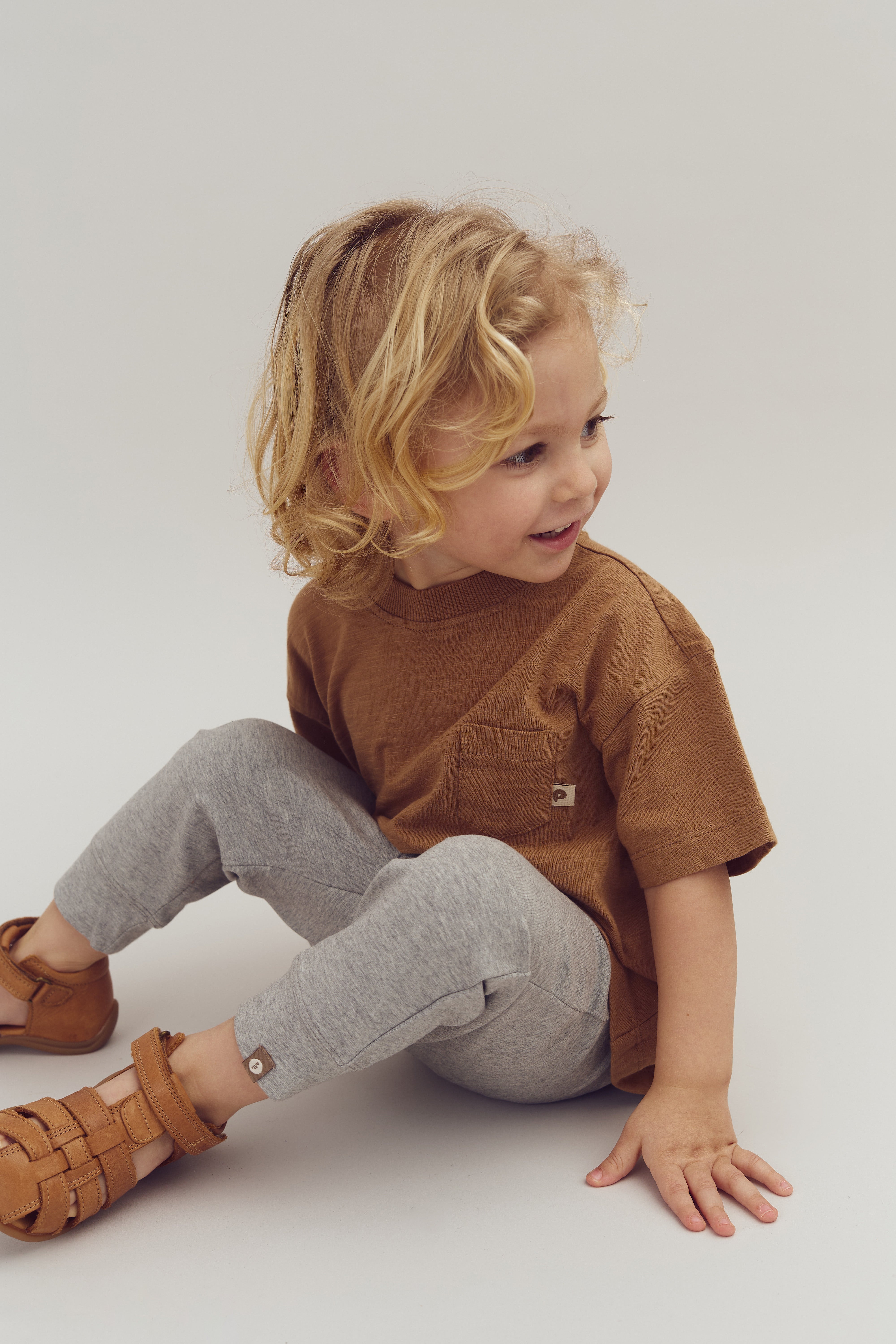 Jersey Trousers - Little - Grey Melange