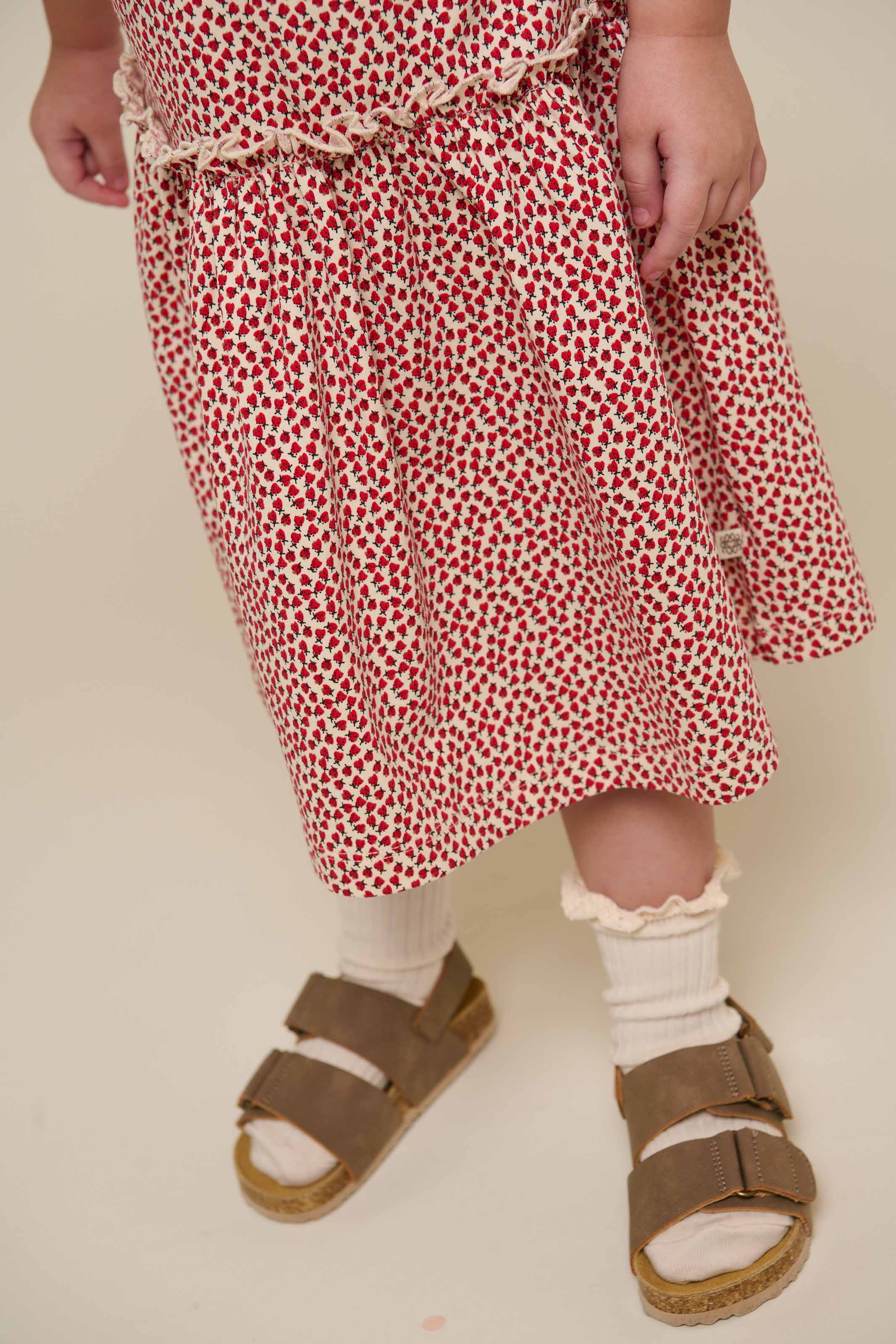 Jersey Dress - Kids - Cherry Red | 101225 Lea