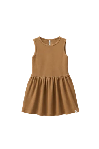 Modal Rib Sleeveless Dress - Kids - Coconut | 101297 Lottie