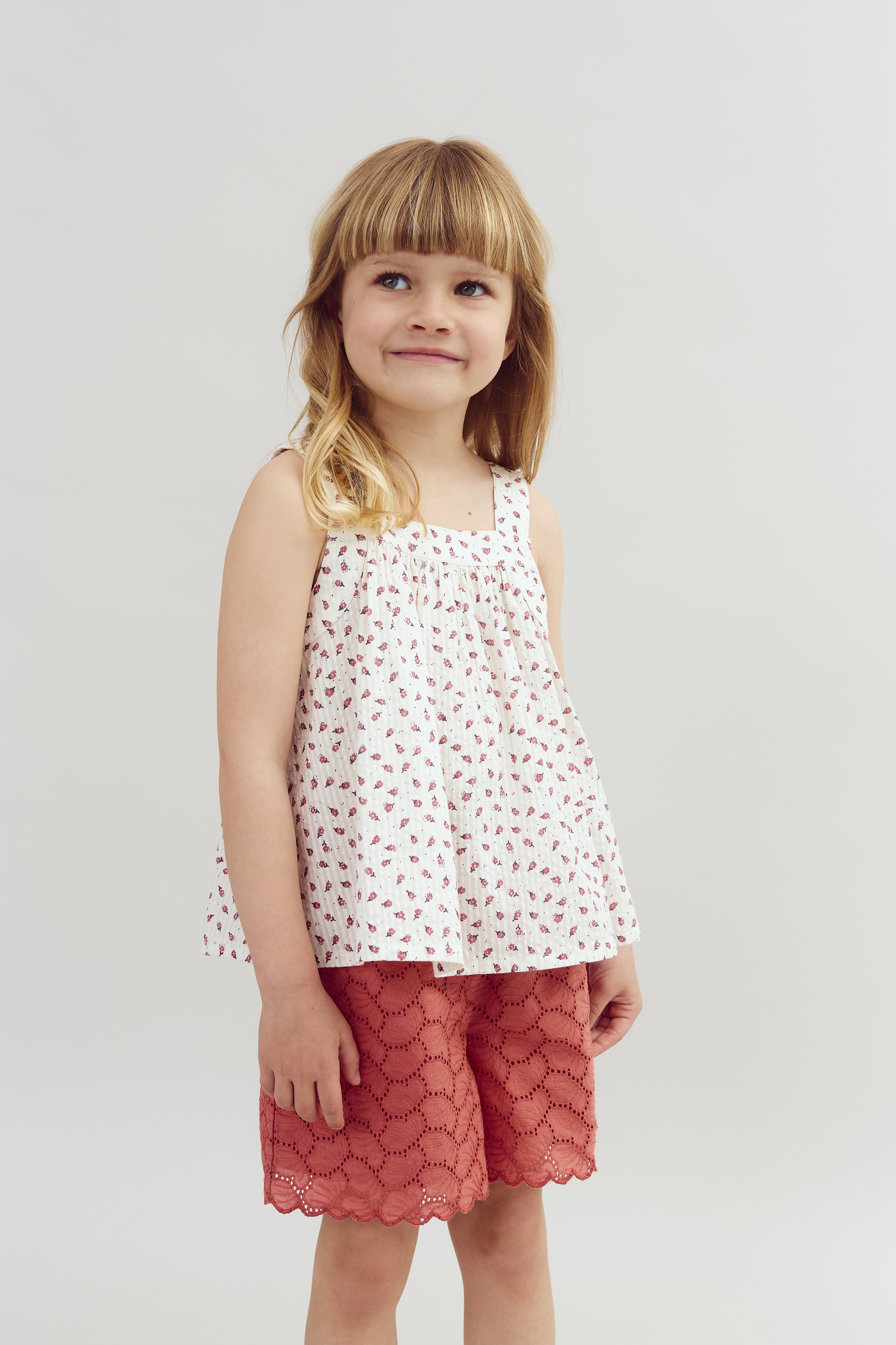 Flower Print top - Blush Flower | 100300 Annie