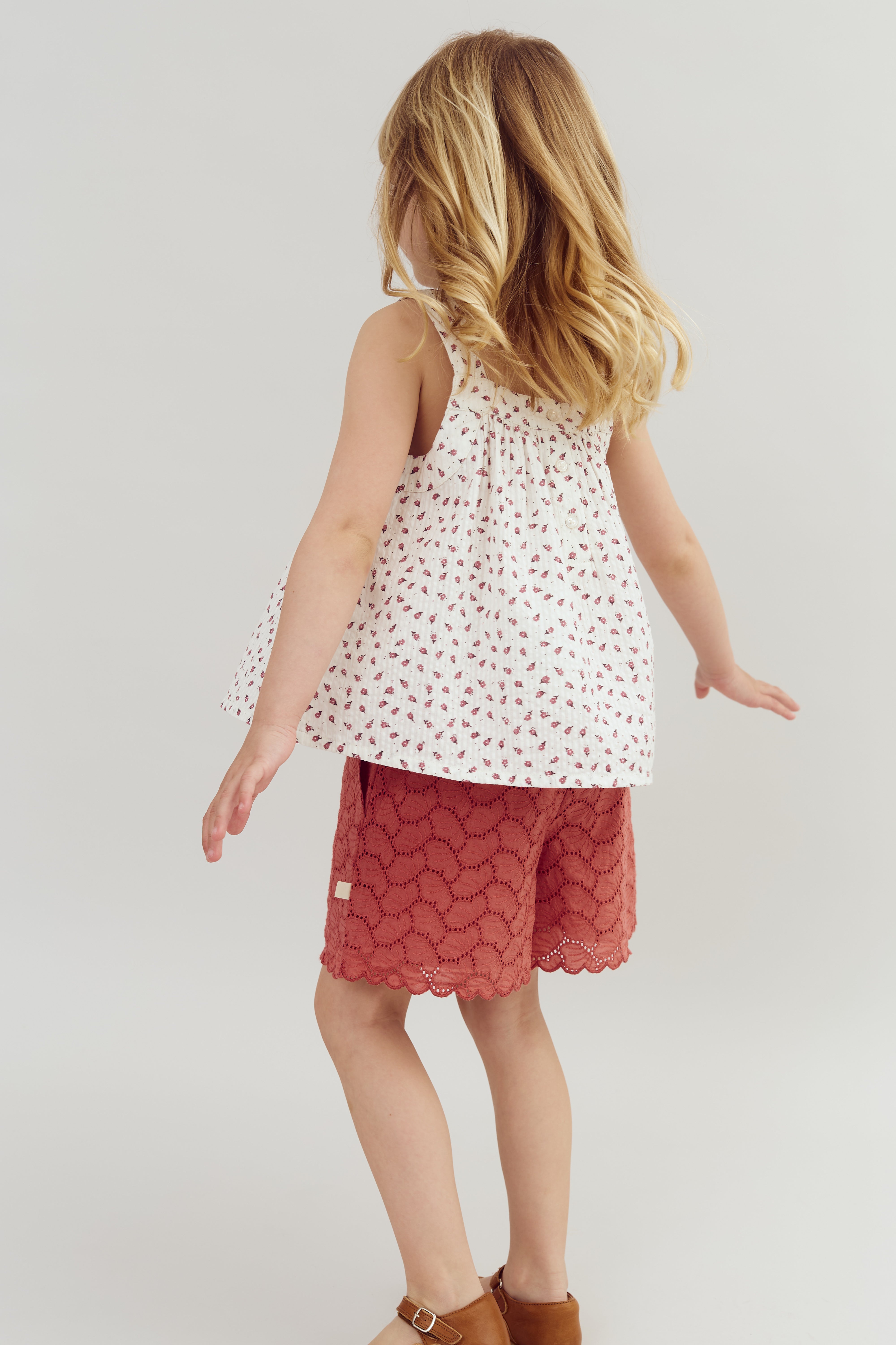 Flower Print top - Blush Flower | 100300 Annie