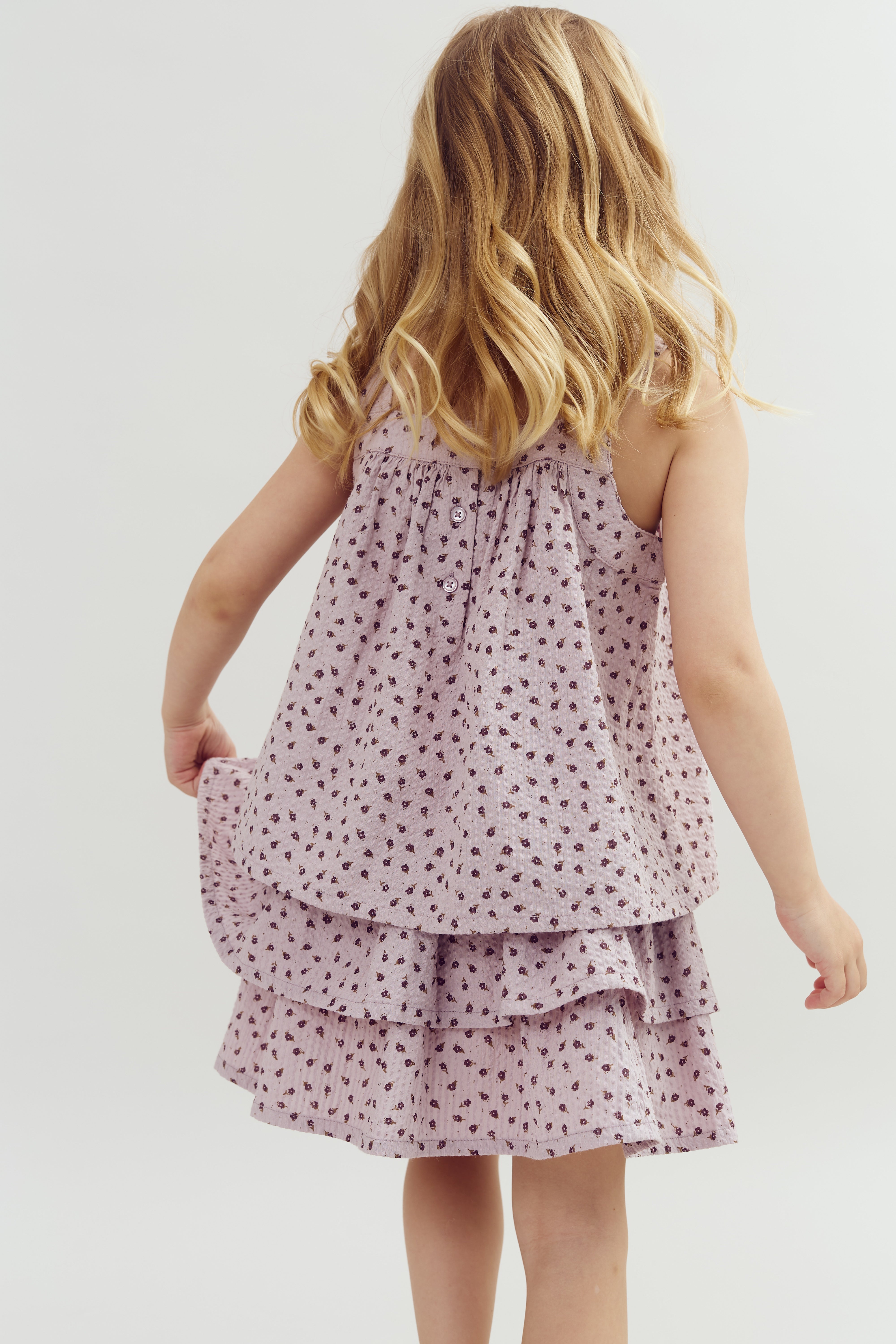 Flower Print top - Purple Flower | 100301 Annie