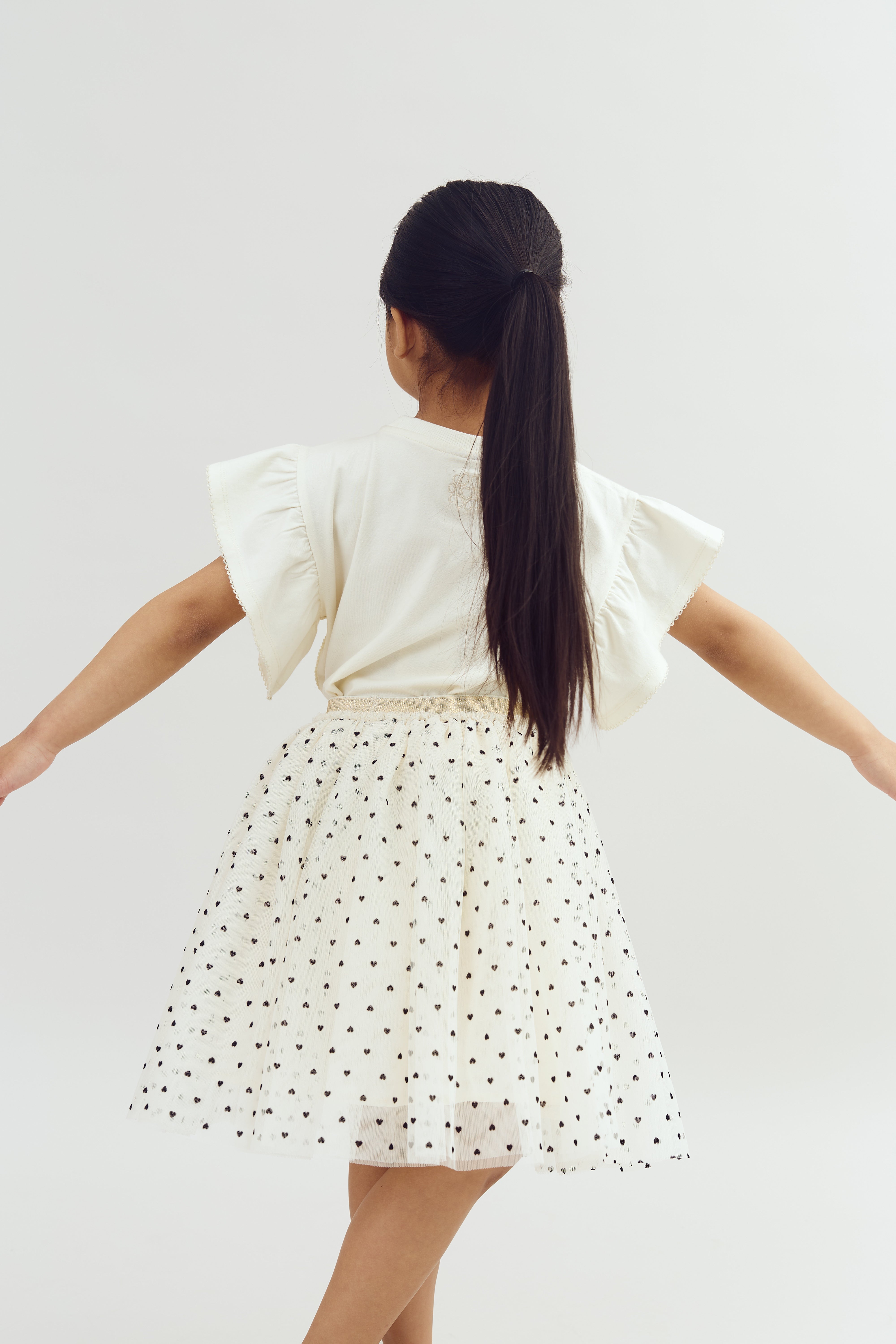Tulle Skirt - Off White | 100267 Sophia