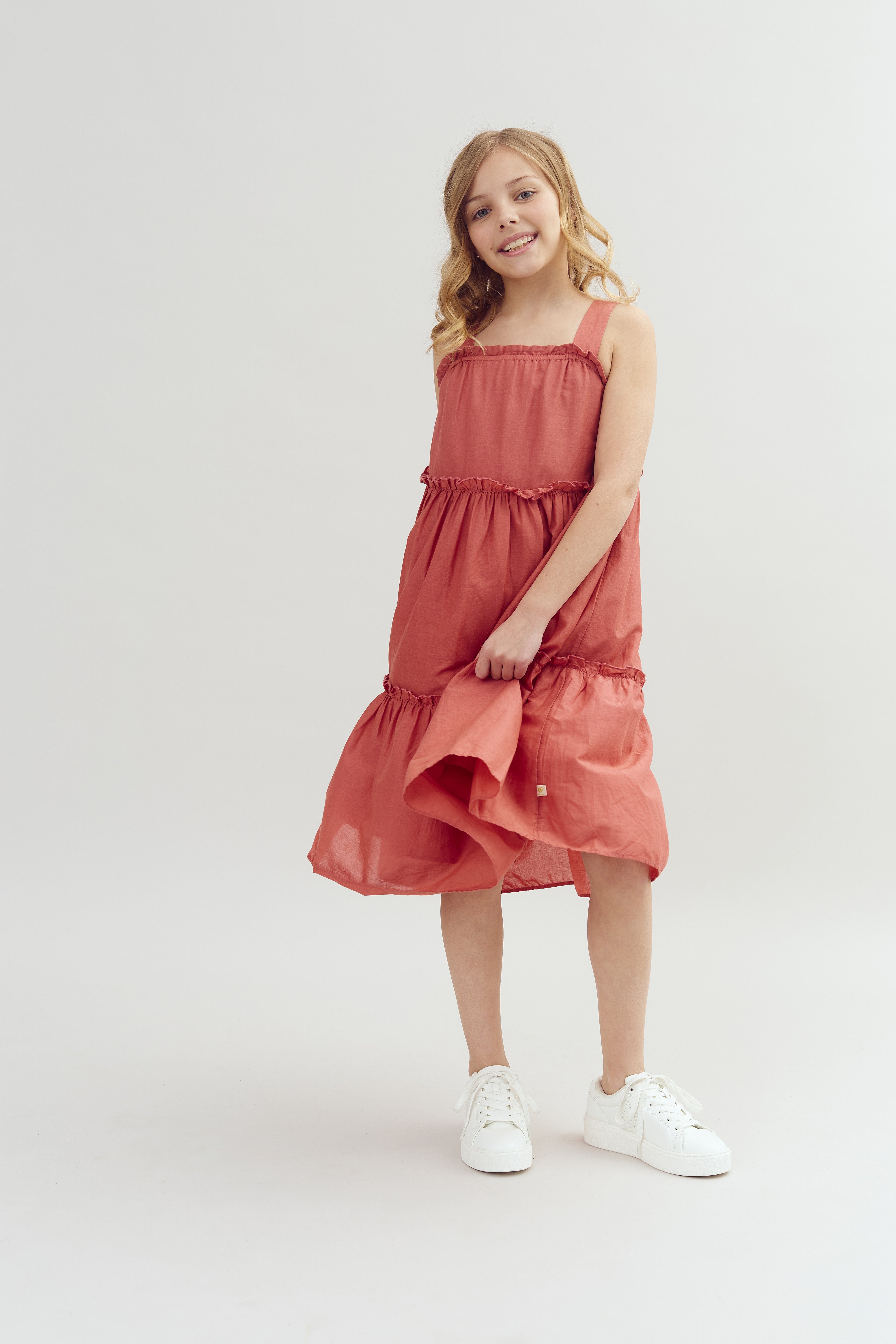 Tiered Dress - Tween - Blush | 100493 Hazel