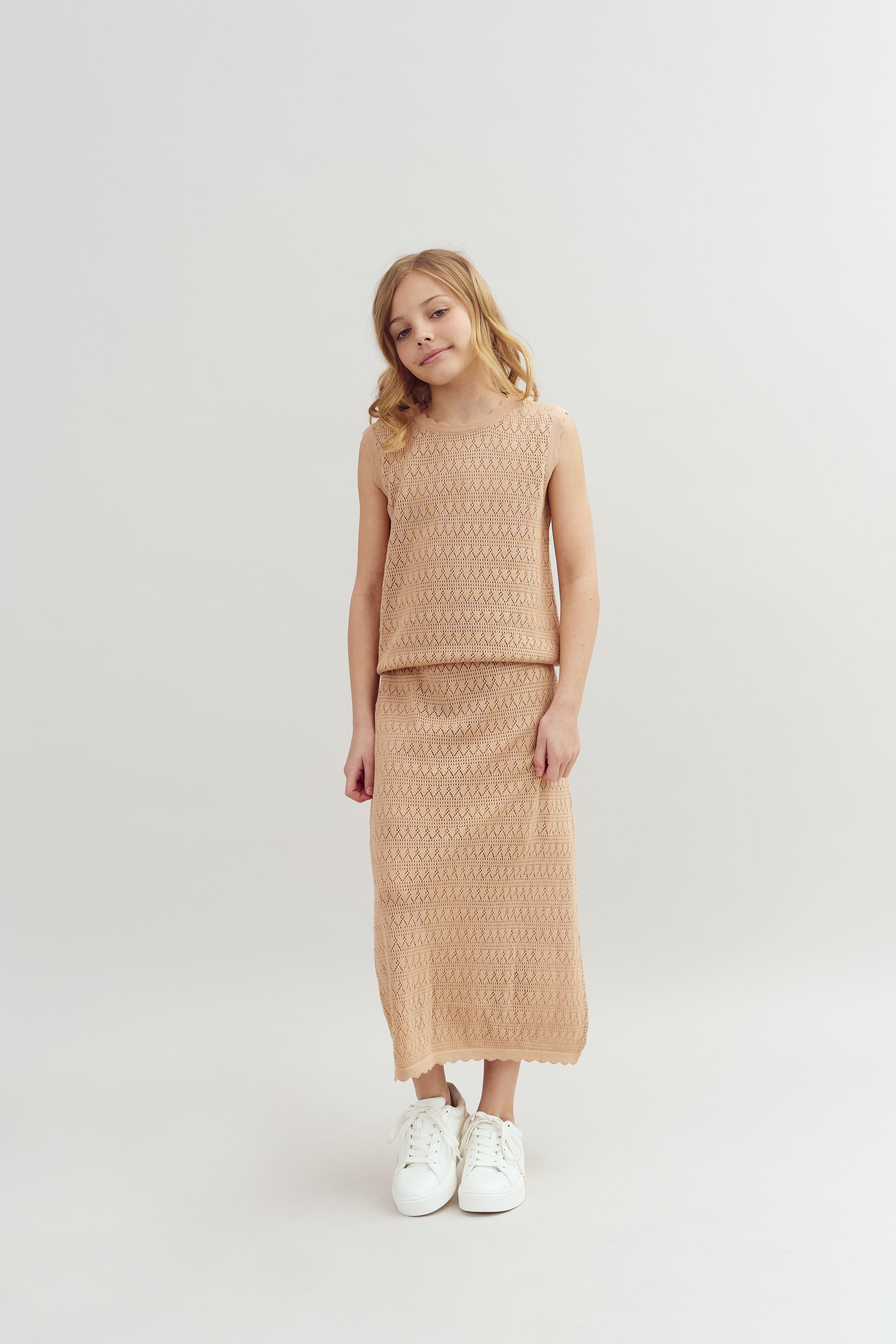 Knit Skirt - Tween - Rose | 100283 Vivi