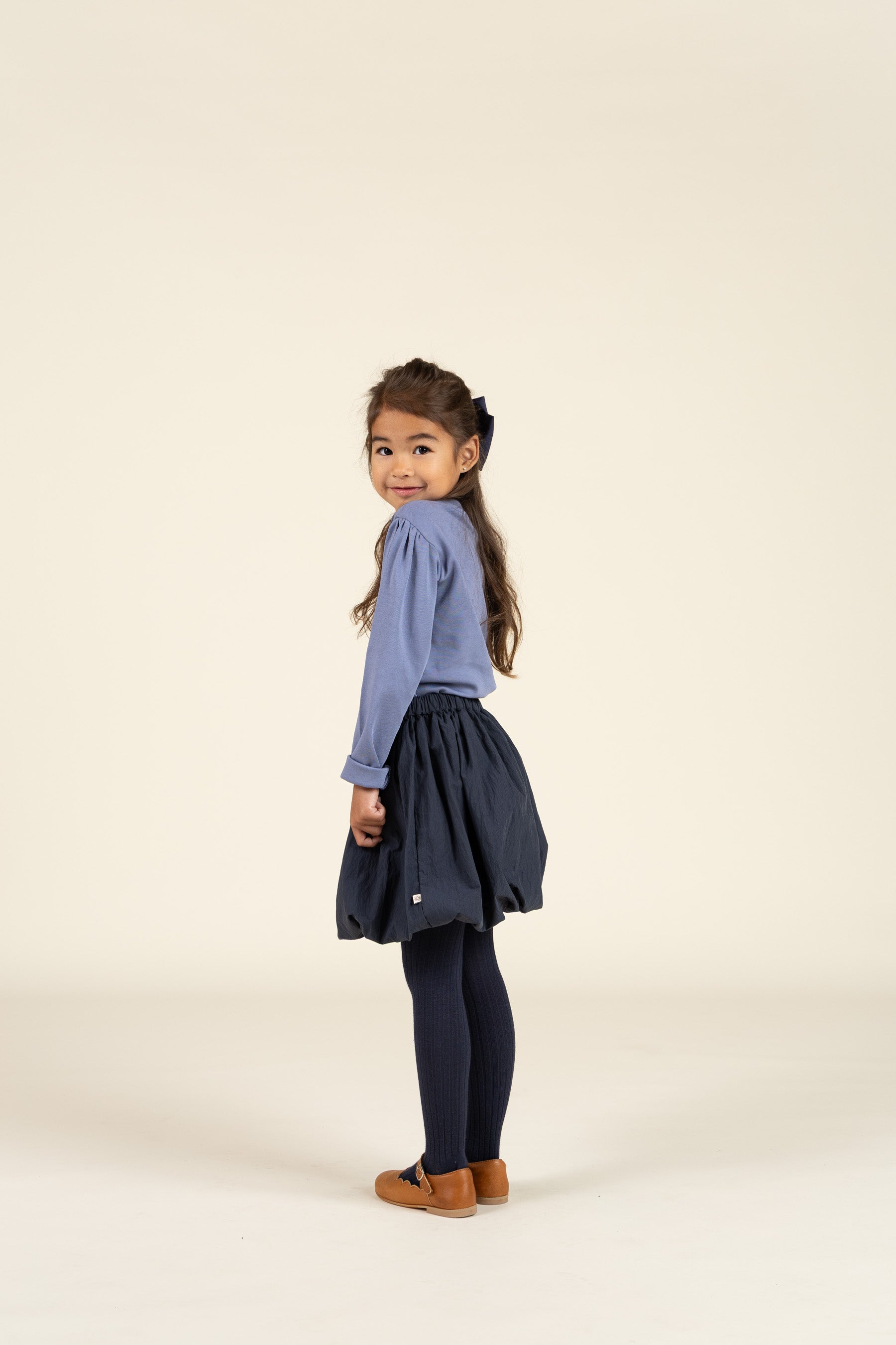 Long Sleeve T-shirt w. Front Print - Kids - Blue | 100850 Kendell
