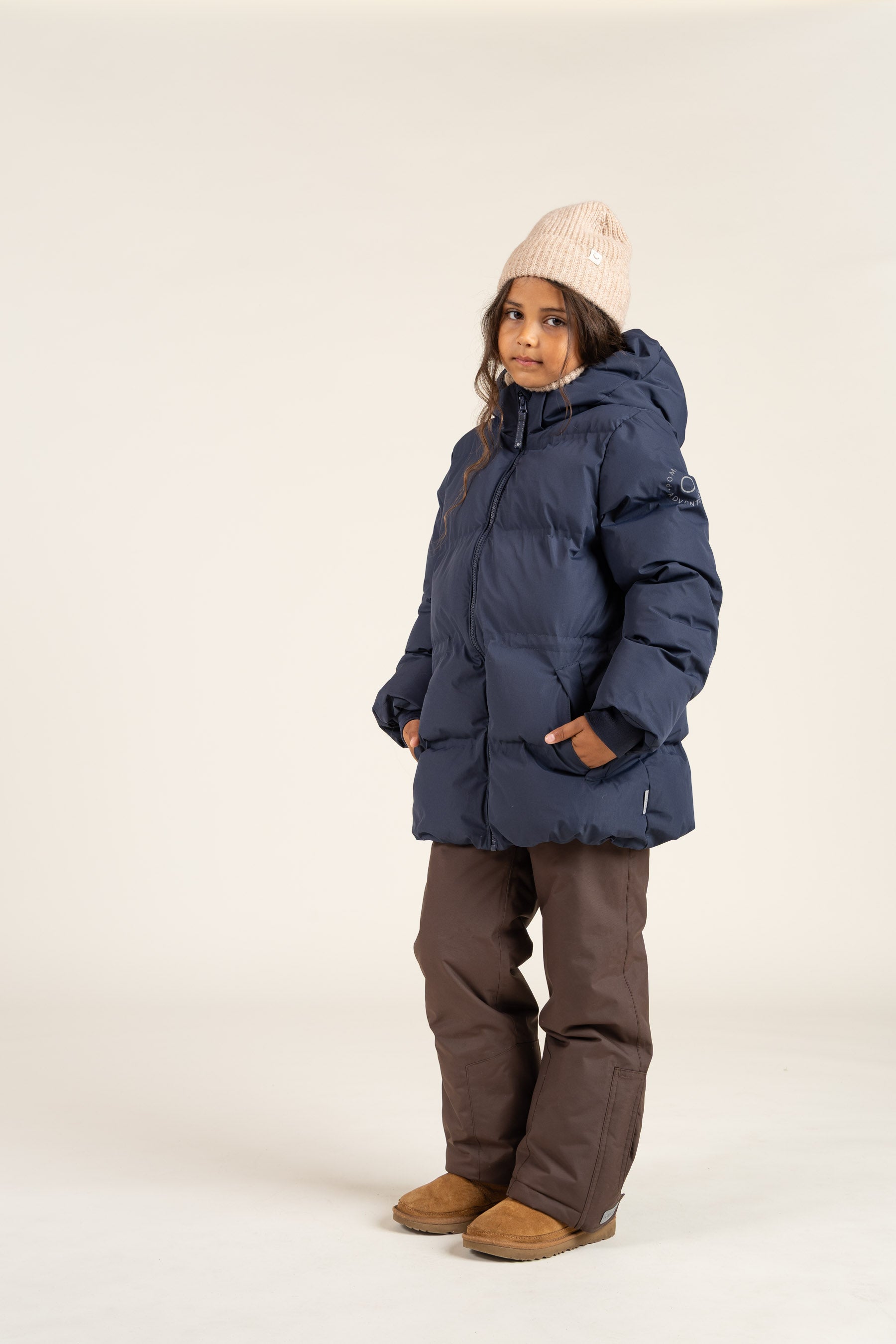 Winter Jacket with Drawstring - Tween - Navy | 100539 Elenor