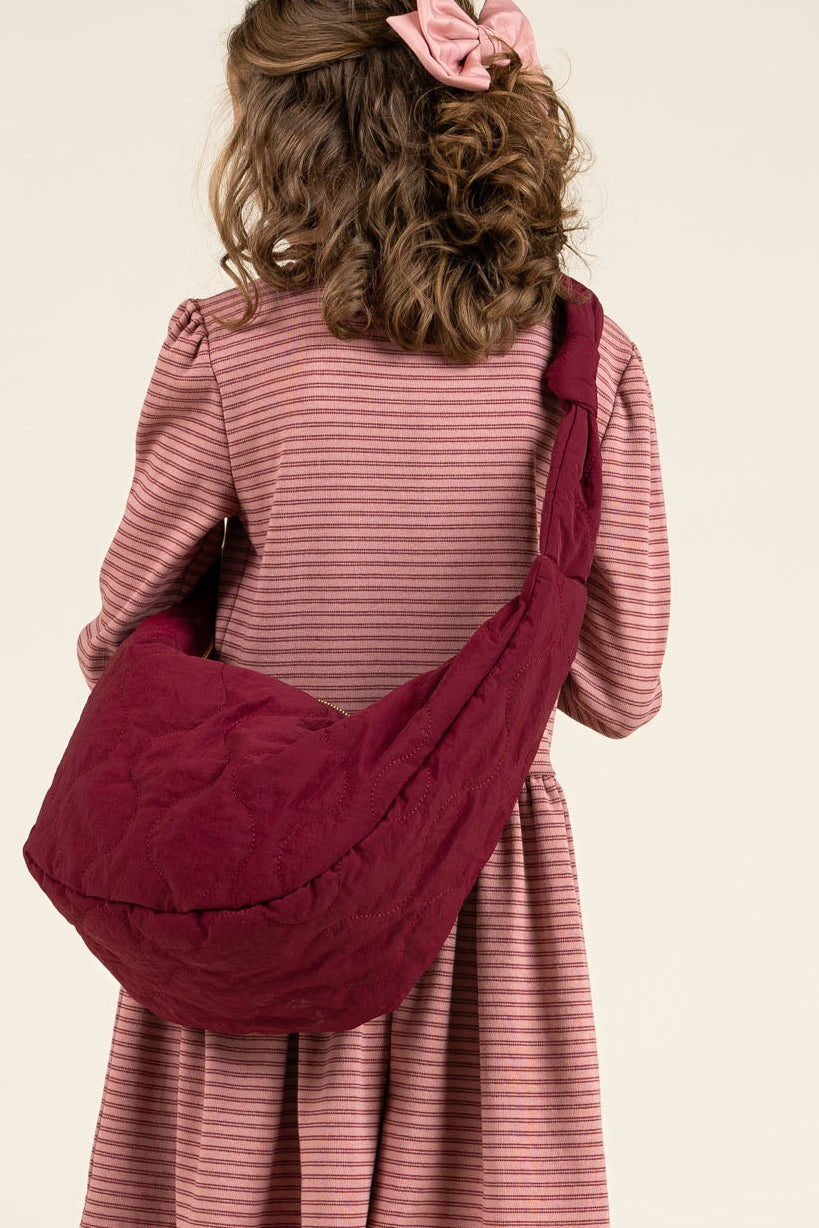 Quilted Bumbag - All - Burgundy | 100738 Bella