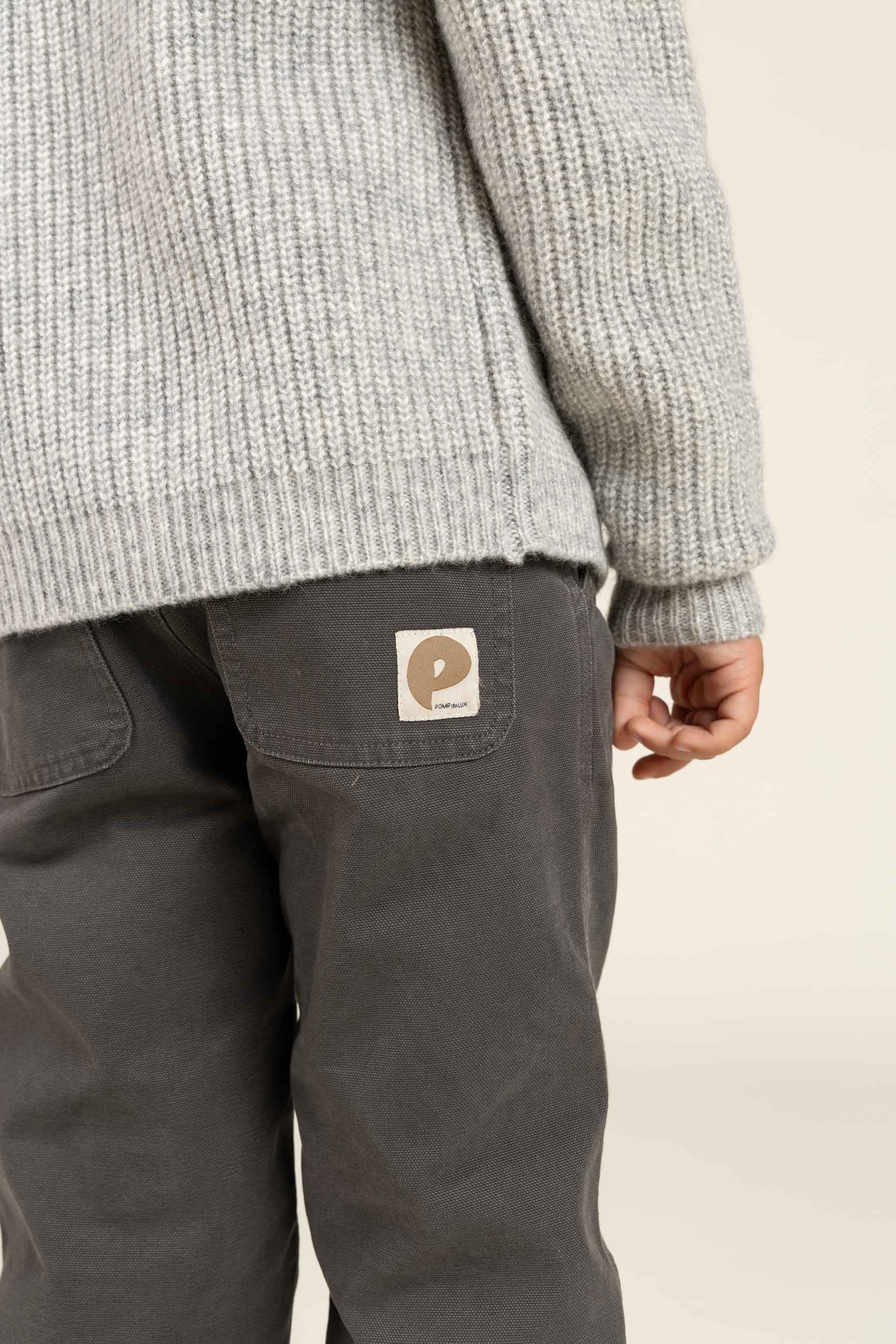 Canvas Trousers - Kids - Dark Grey | 100117 Dereck