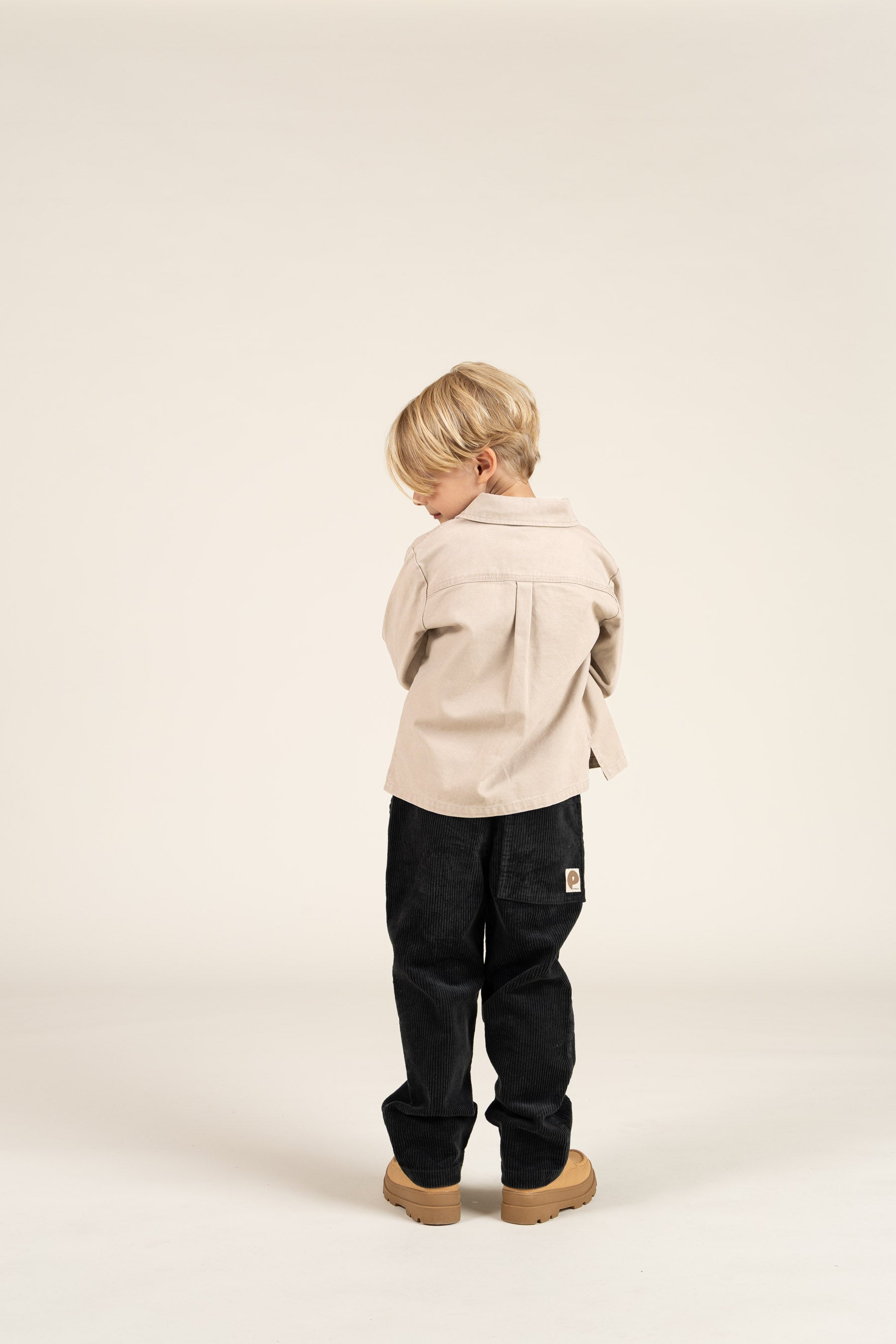 Canvas Overshirt - Kids - Greige | 100127 Dereck