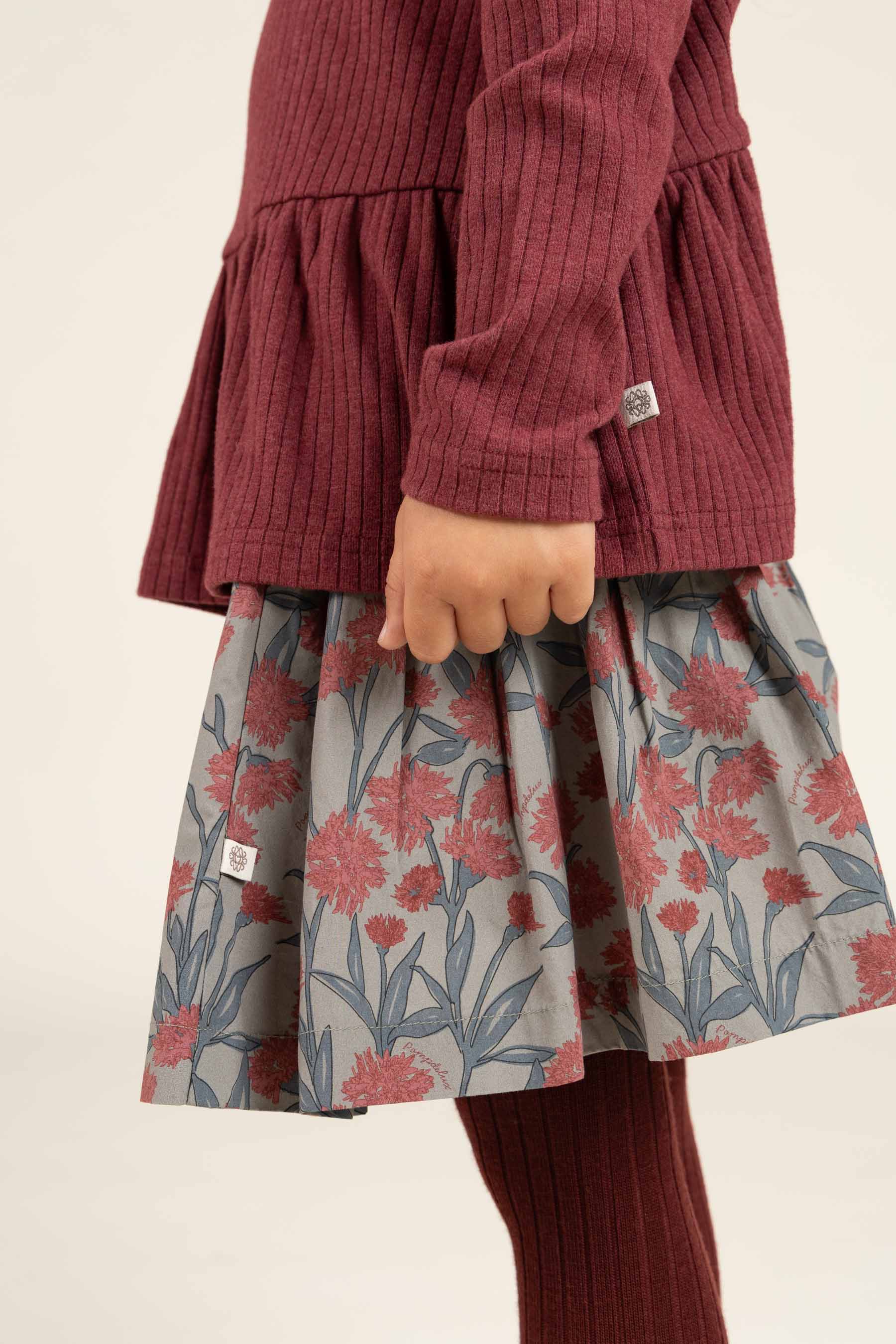 MP Wool Rib Tights - All - Burgundy | 100879 MP Wool tights