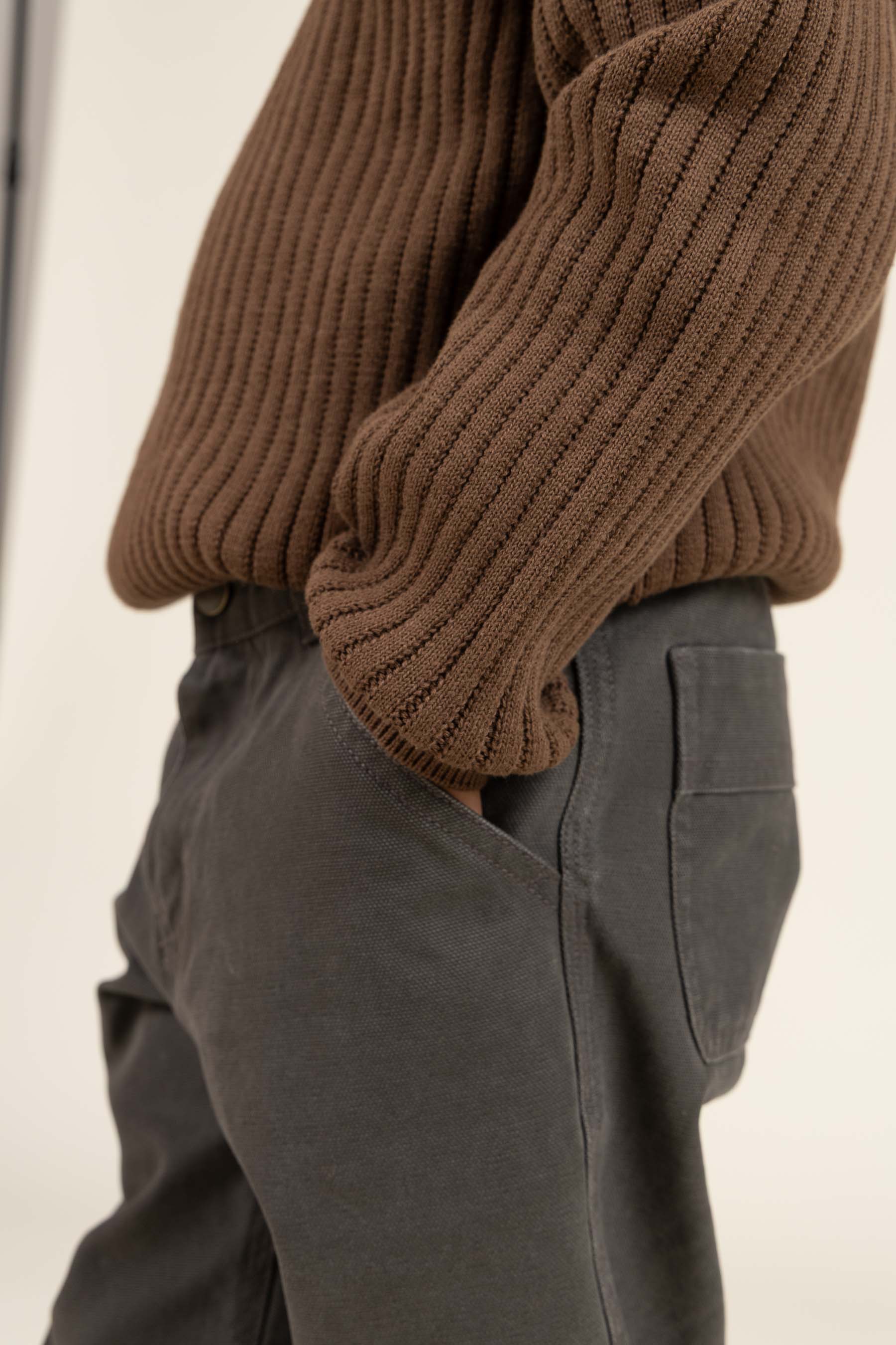 Canvas Trousers - Kids - Dark Grey | 100117 Dereck