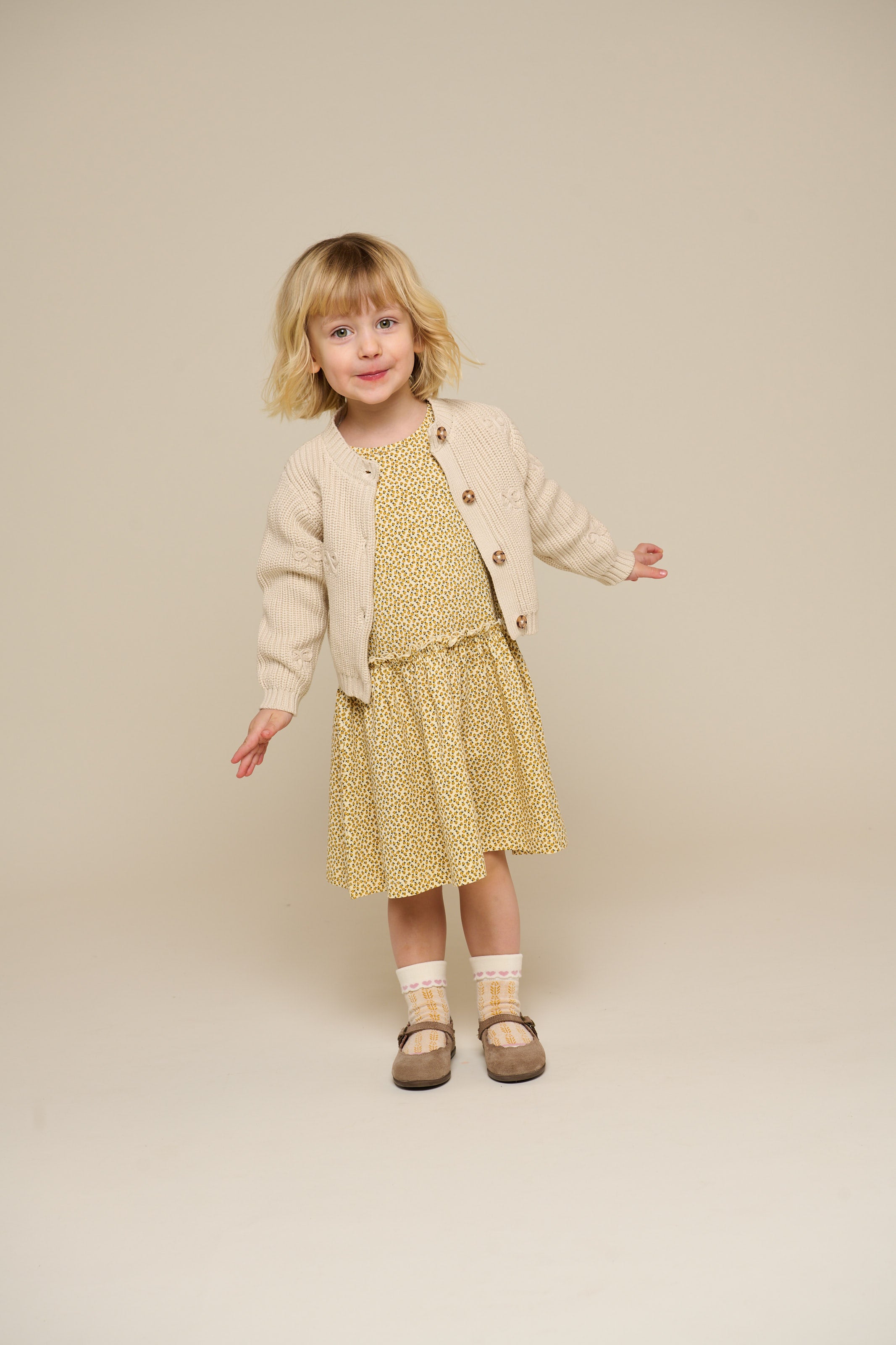 Jersey Dress - Kids - Yellow | 101223 Lea