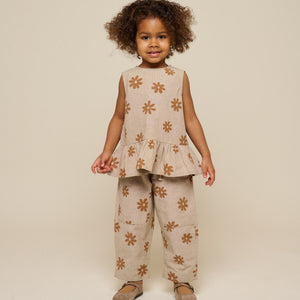Printed Cotton Top - Kids - Sand | 101205 Molly