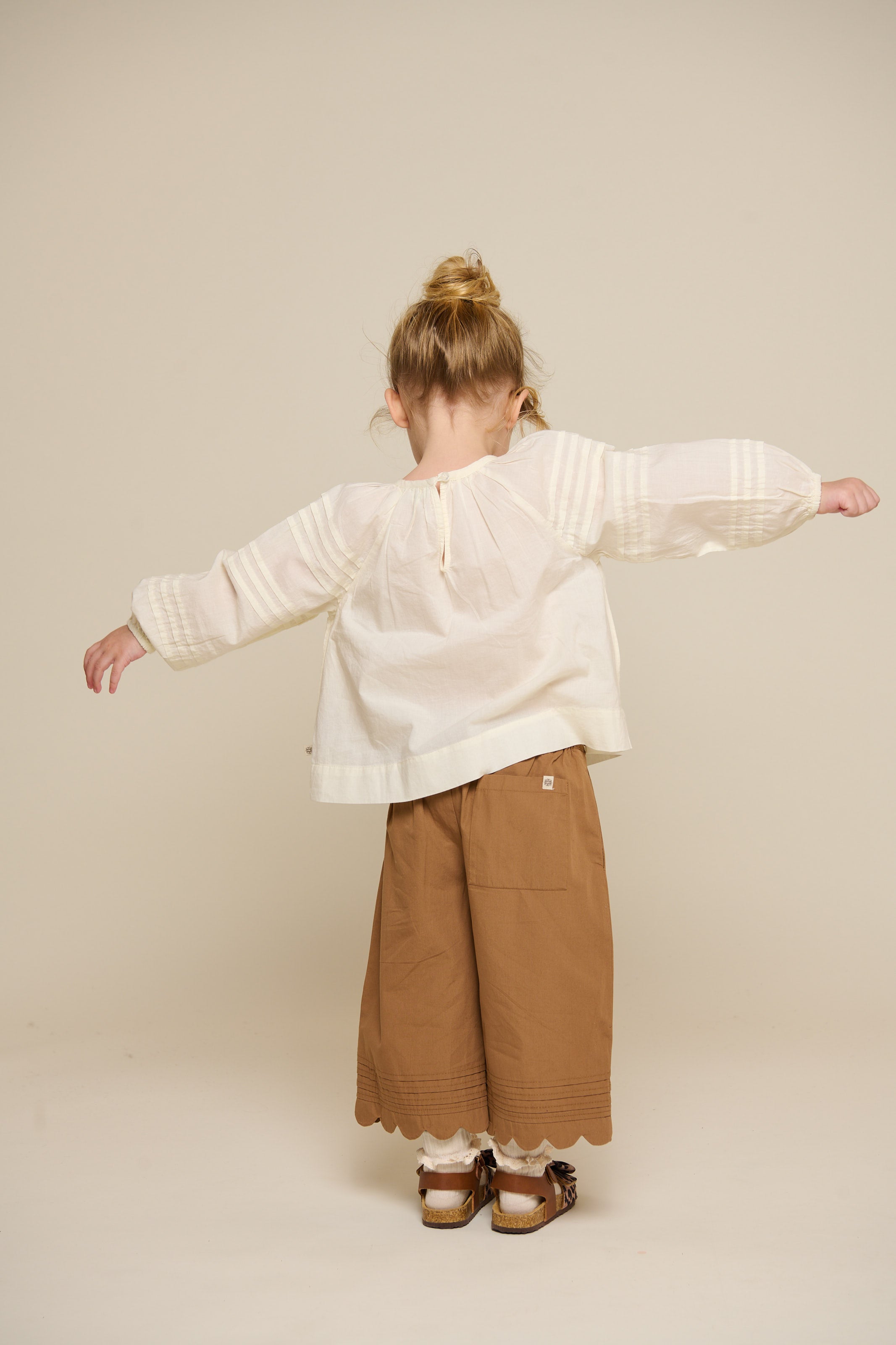 Long Sleeve Blouse - Kids - Offwhite | 100988 Willa