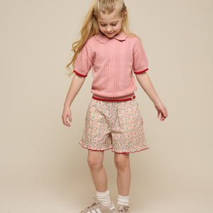 Rose knitted Polo - Tween - Rose | 101242 Helena