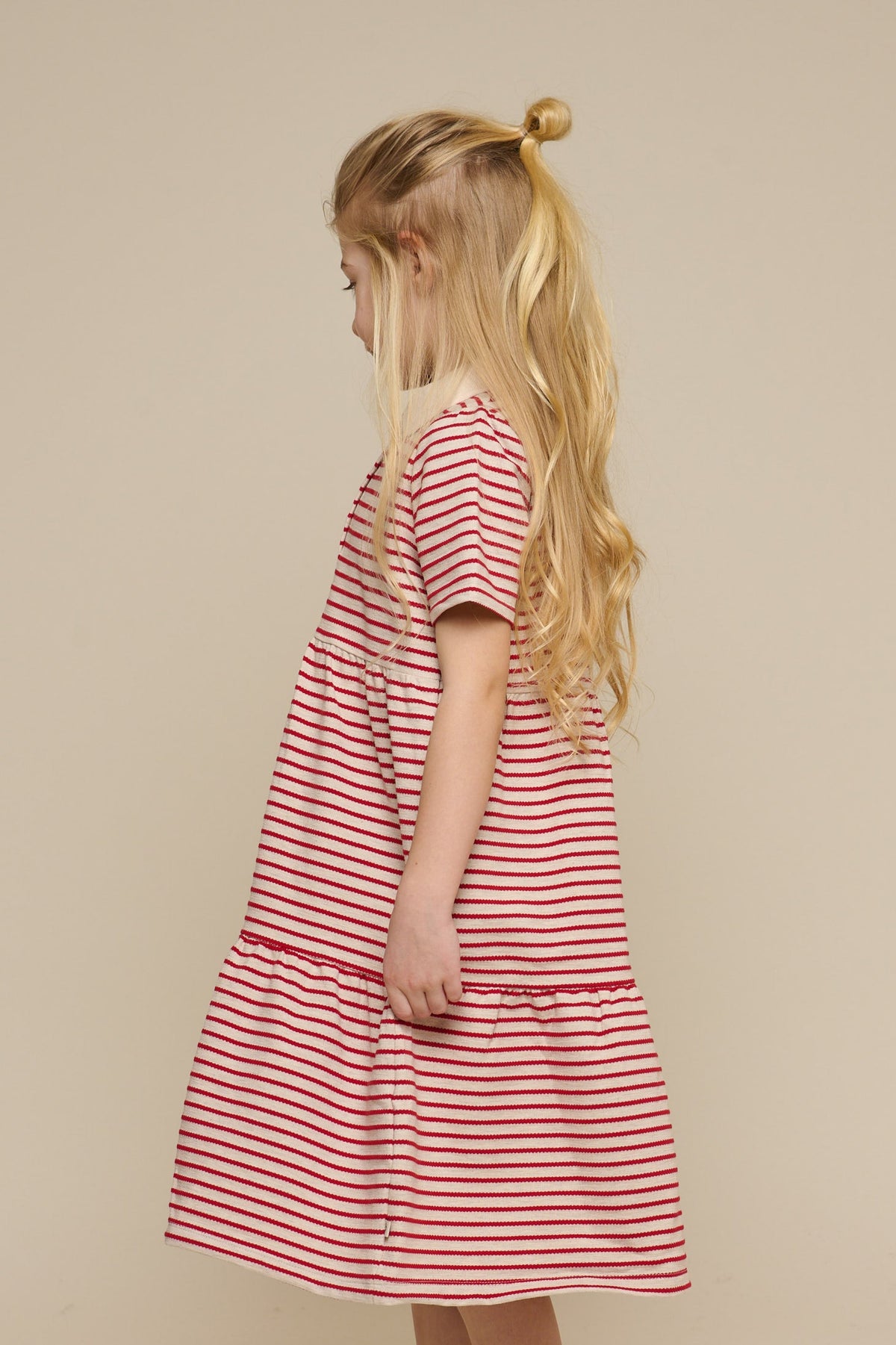 Striped Jersey Dress - Tween - Cherry Red | 101009 Emmie