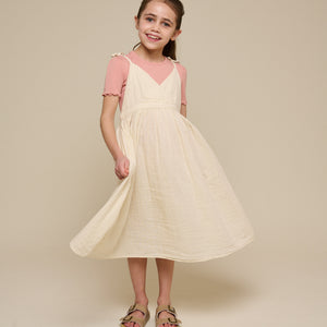 Gauze Strap Dress - Tween - Off White | 100911 Jasmine