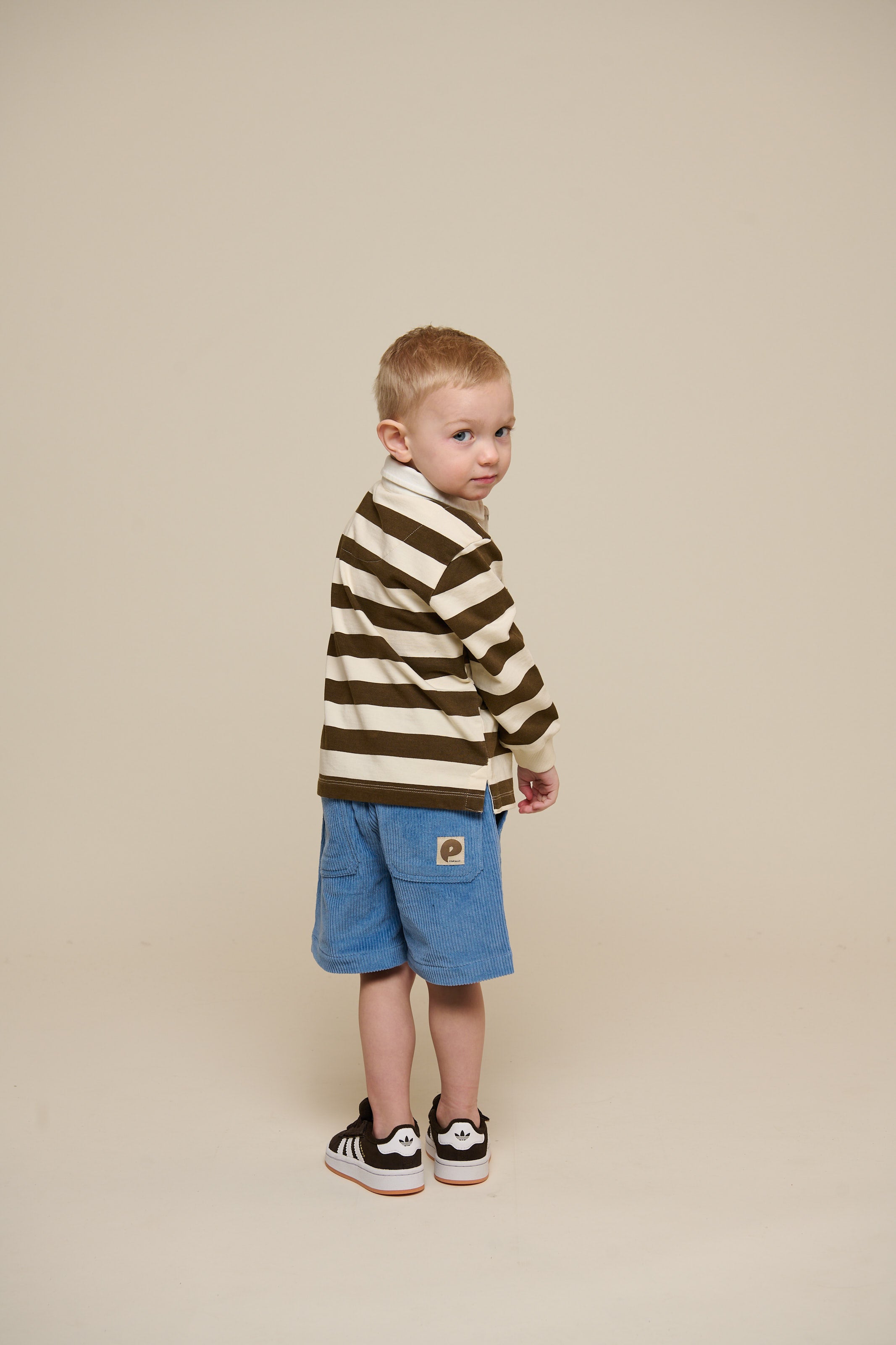 Pull-On Corduroy Shorts - Kids - Dusty Blue | 101100 Tobias